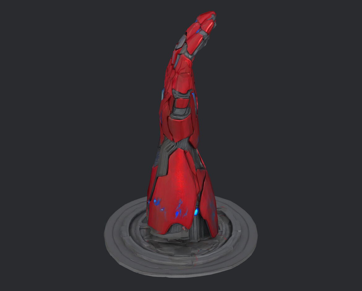 Iron-Men Hand 3d print-ready file Low Poly 3D print model_7