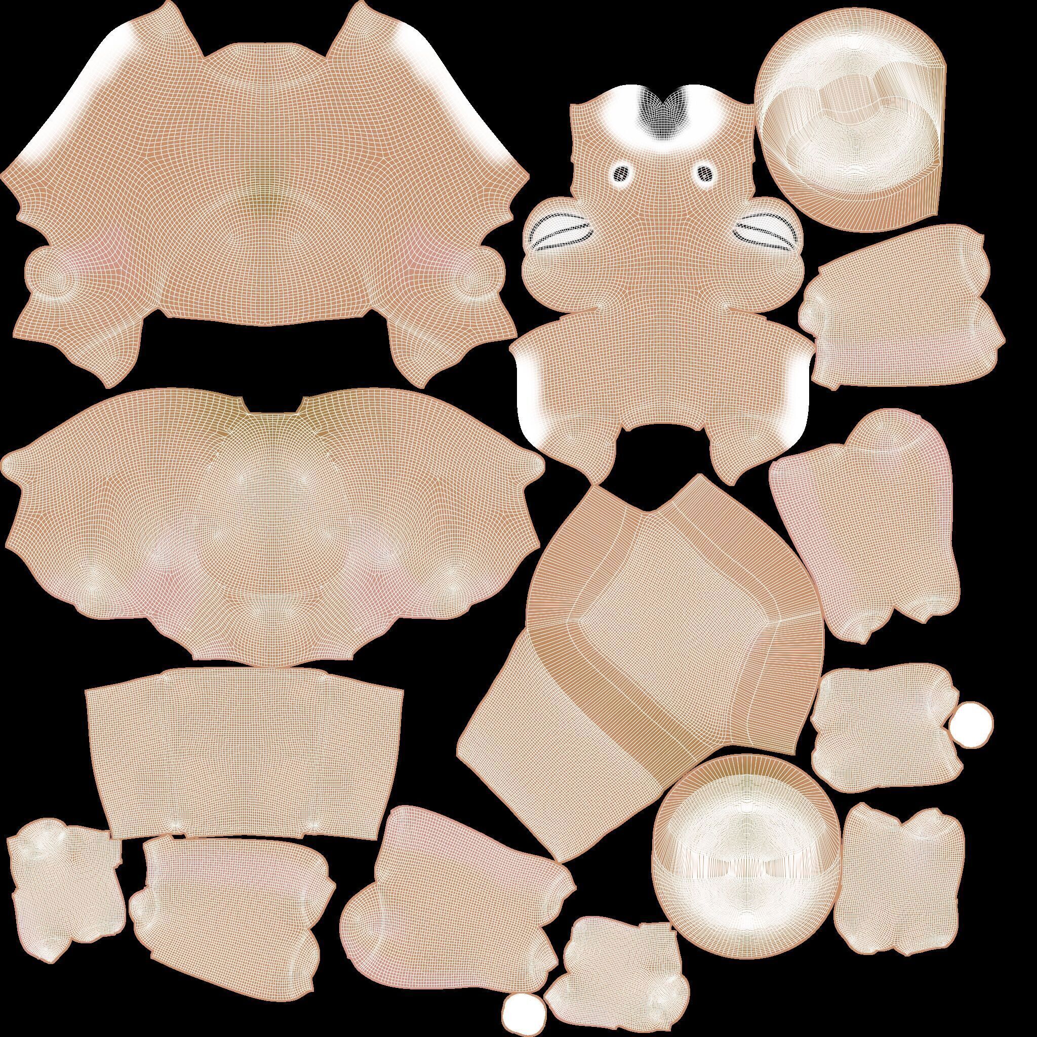 Deer decoy Low-poly 3D model_7