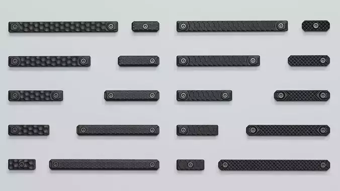 G10 RailScales in MLOK - G10 Solo - Replica Low-poly 3D model