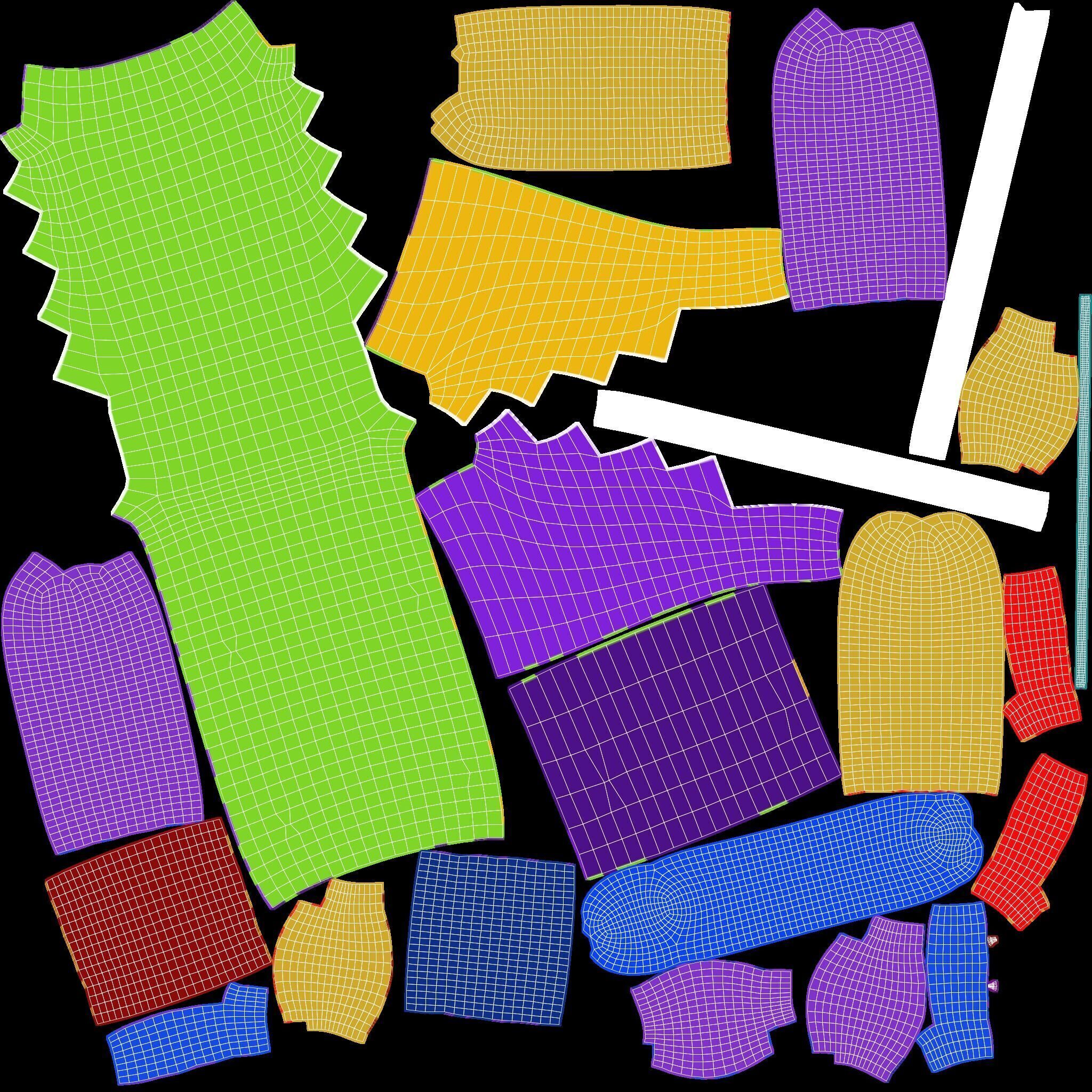 Bouncy house Low-poly 3D model_6