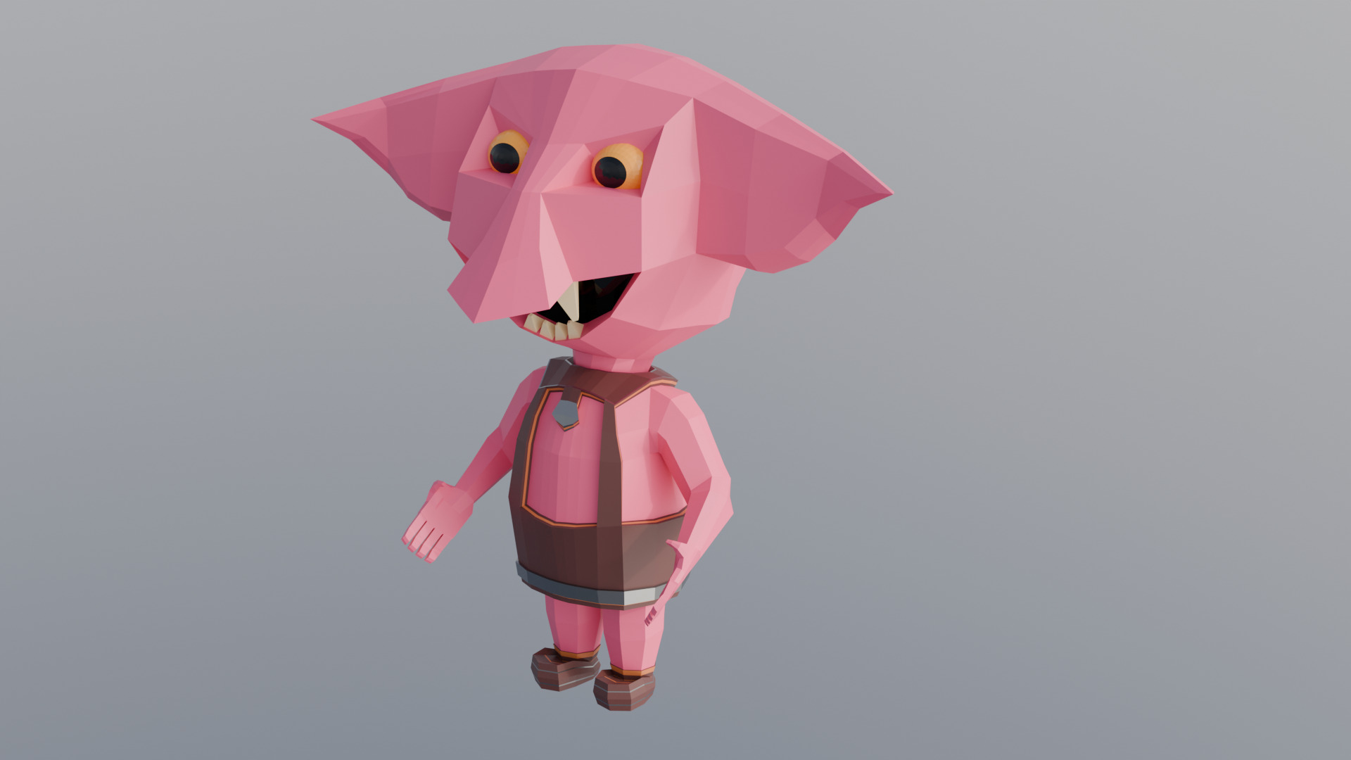 Low Poly Stylized Character - Game - Ready Character Low-poly 3D model_1