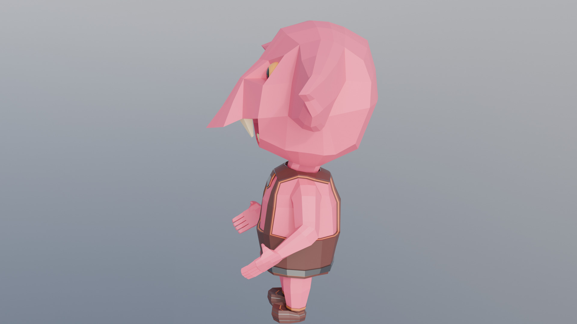 Low Poly Stylized Character - Game - Ready Character Low-poly 3D model_2