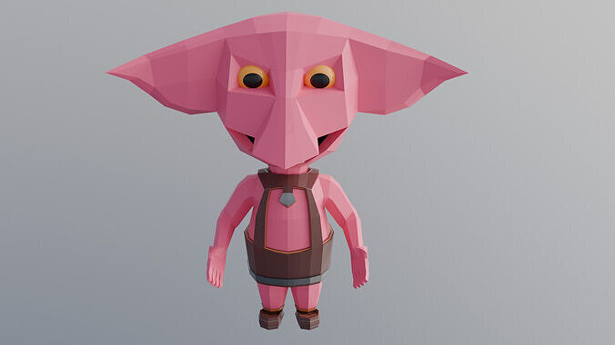 Low Poly Stylized Character - Game - Ready Character Low-poly 3D model