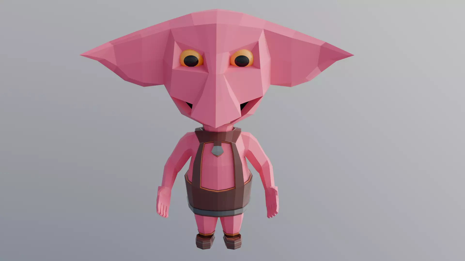 Low Poly Stylized Character - Game - Ready Character Low-poly 3D model_0