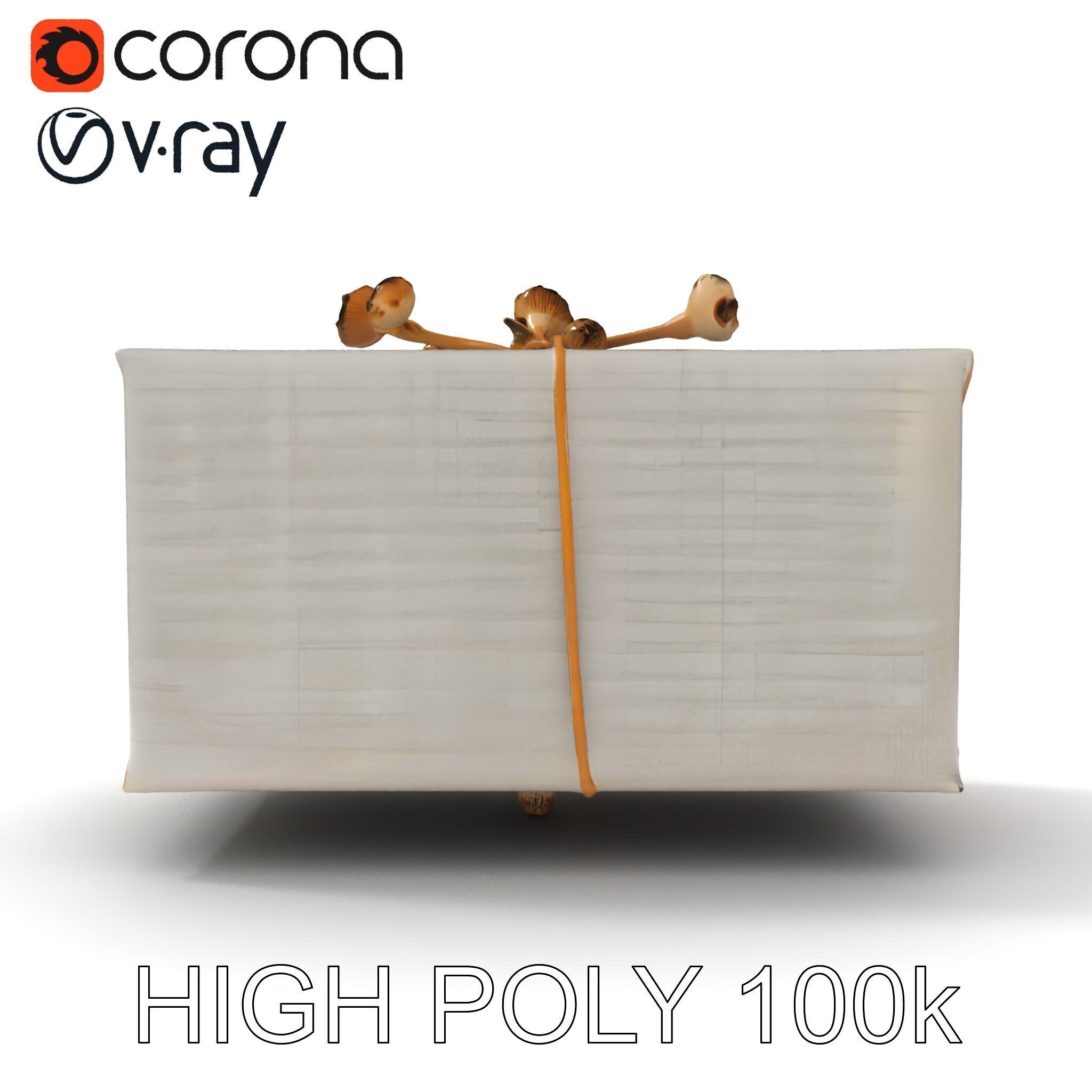 Elegant Gift Box Model Pack with Detailed Decoration Low-poly 3D model_21