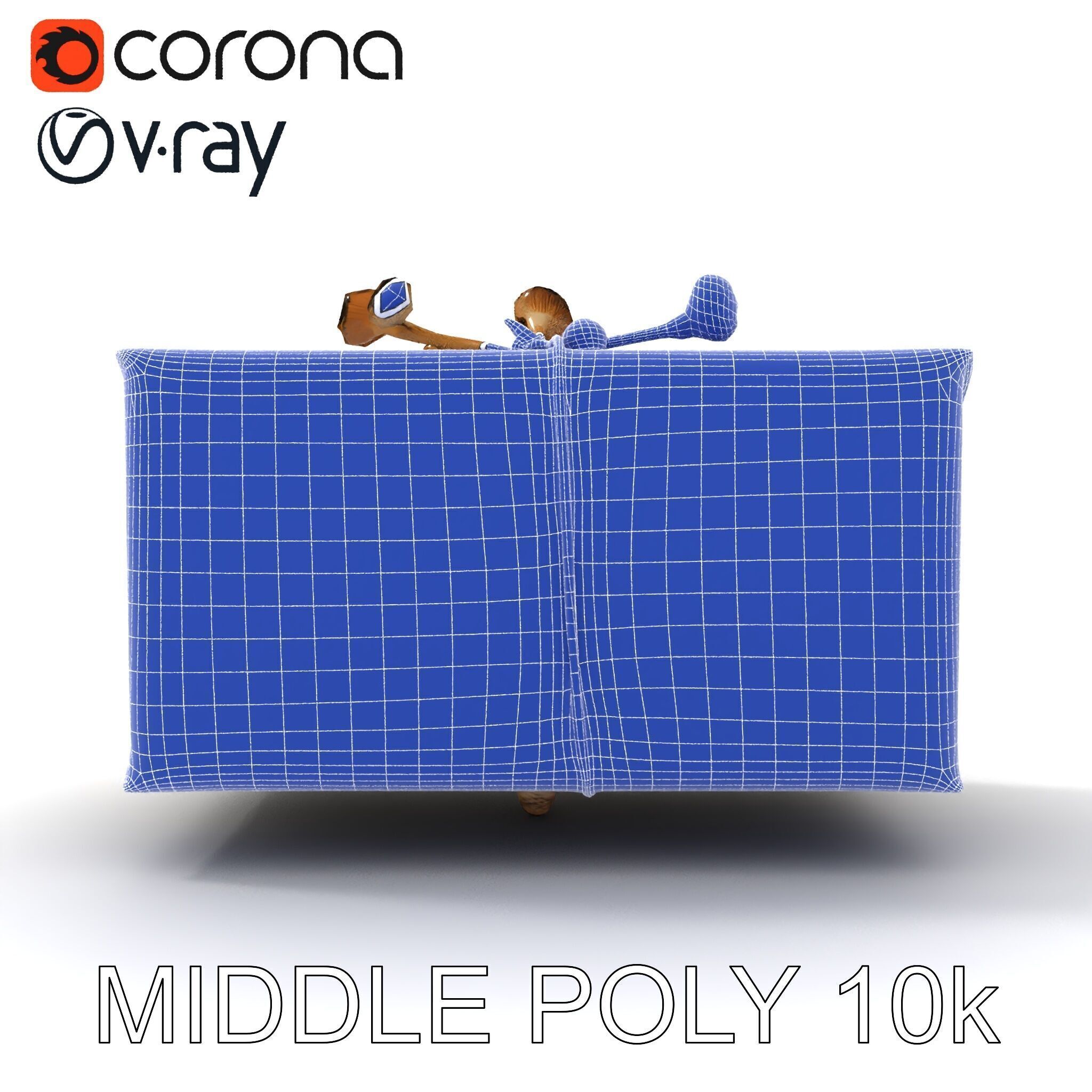 Elegant Gift Box Model Pack with Detailed Decoration Low-poly 3D model_17