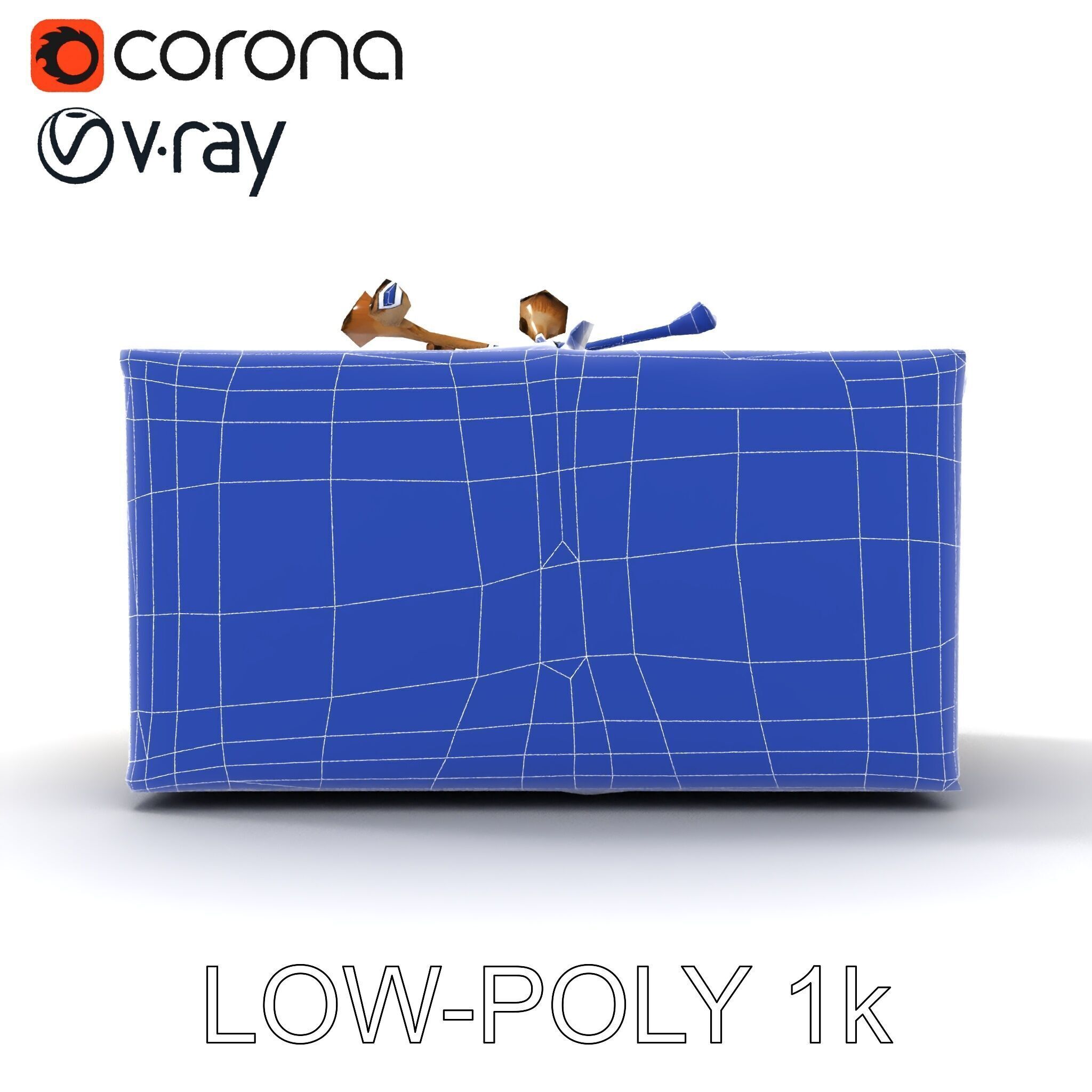 Elegant Gift Box Model Pack with Detailed Decoration Low-poly 3D model_31