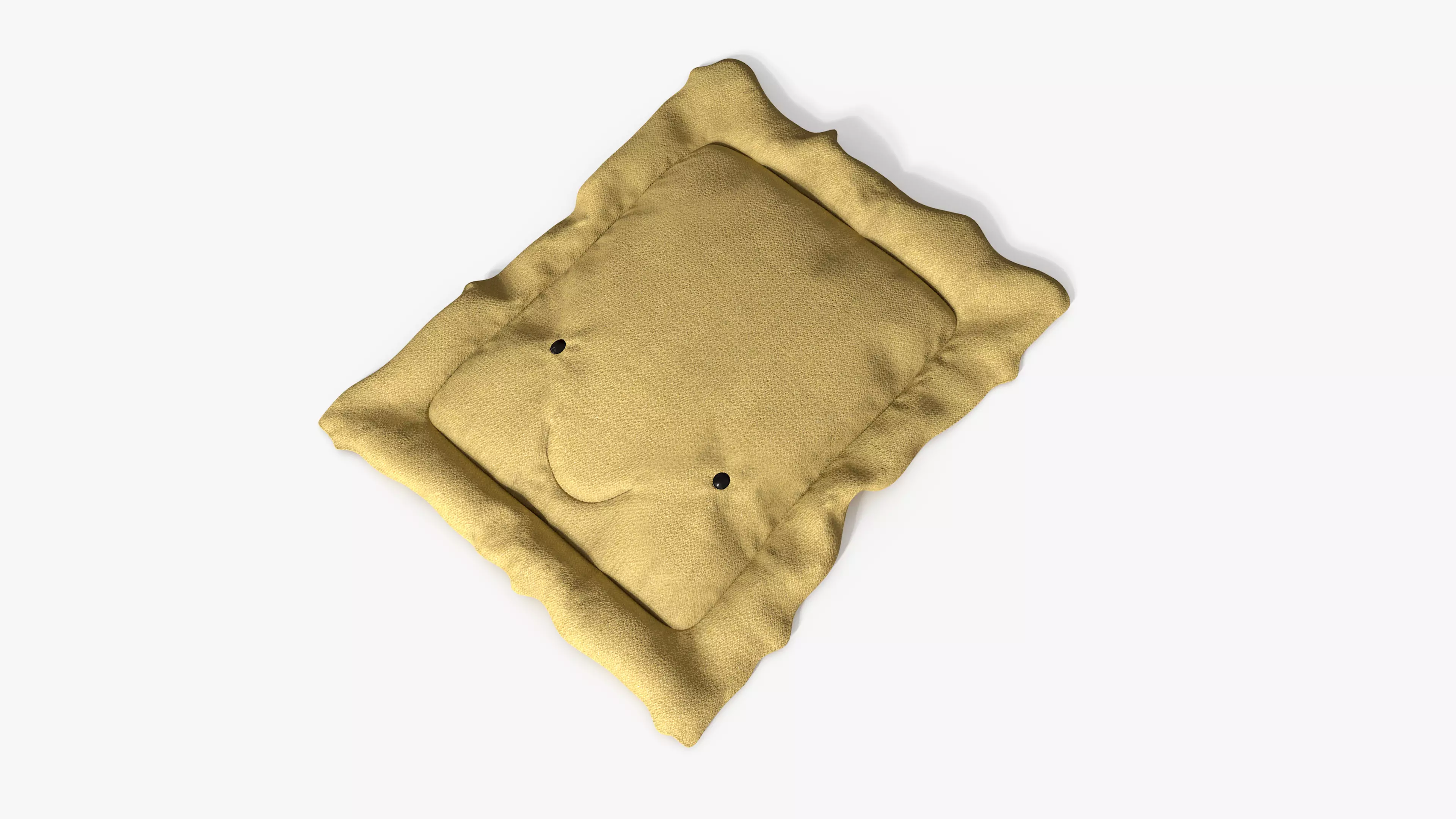 Ravioli Pillow Lying Down Low-poly 3D model_0