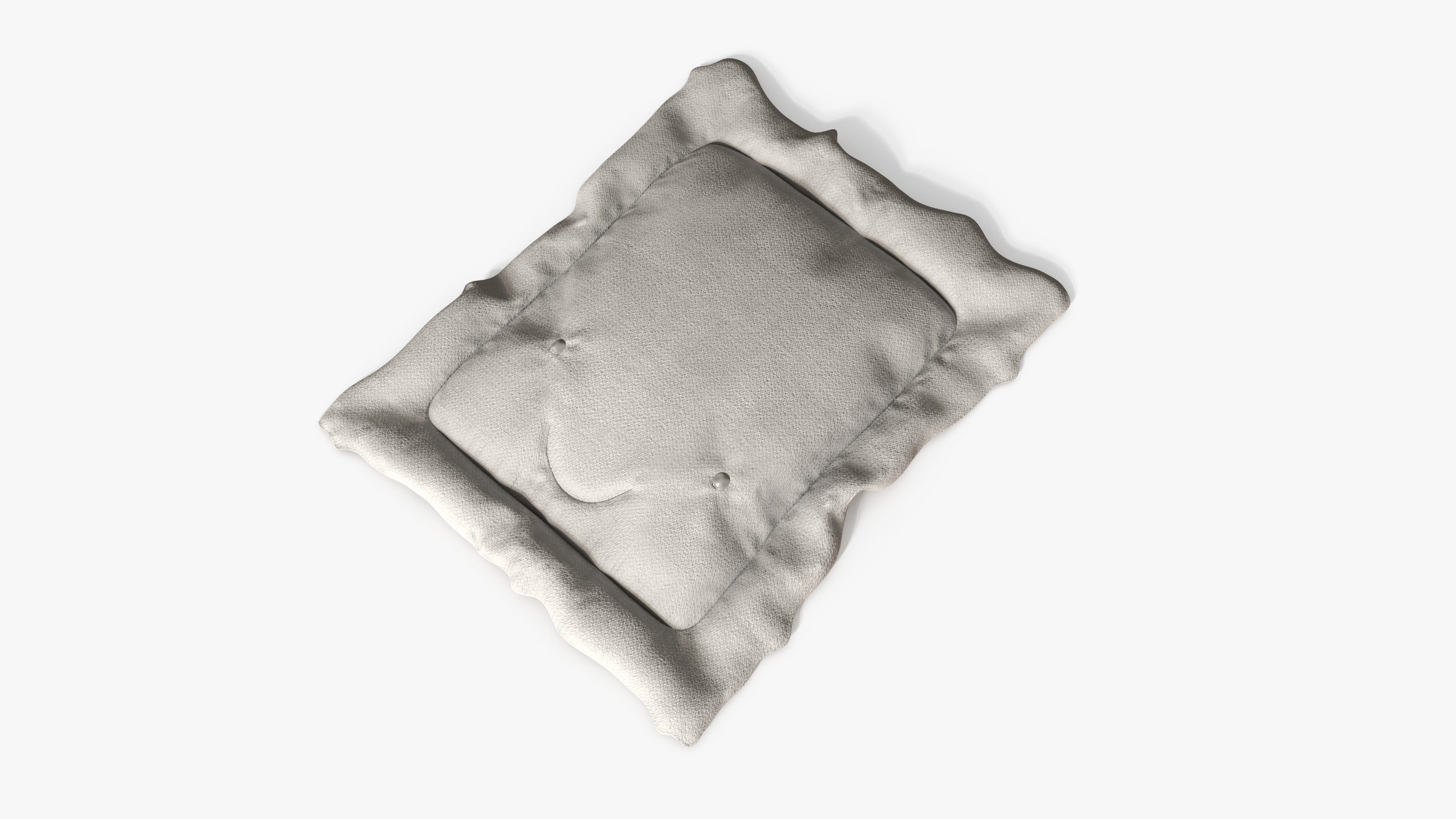 Ravioli Pillow Lying Down Low-poly 3D model_6