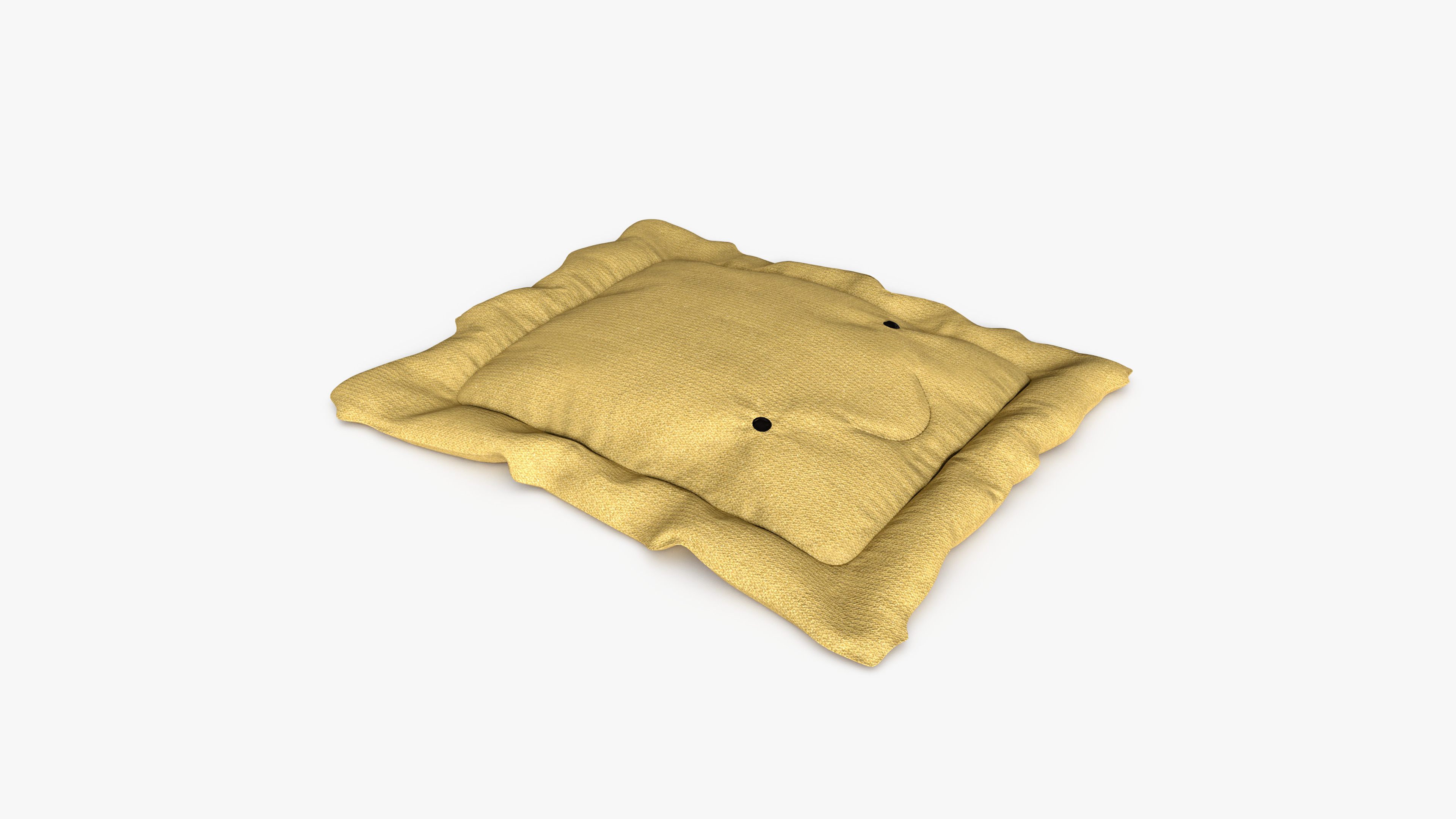 Ravioli Pillow Lying Down Low-poly 3D model_4