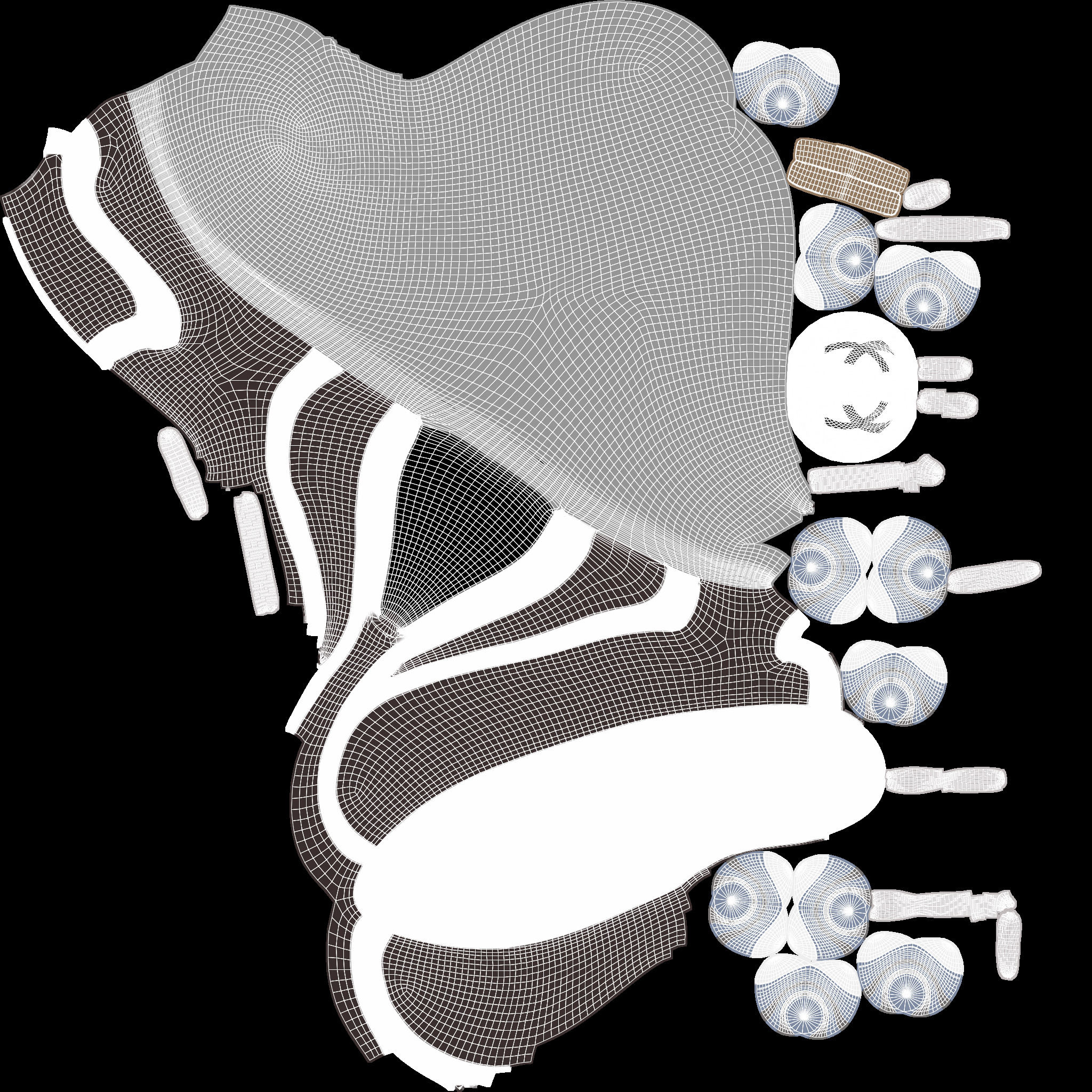 Running field shoes Low-poly 3D model_5