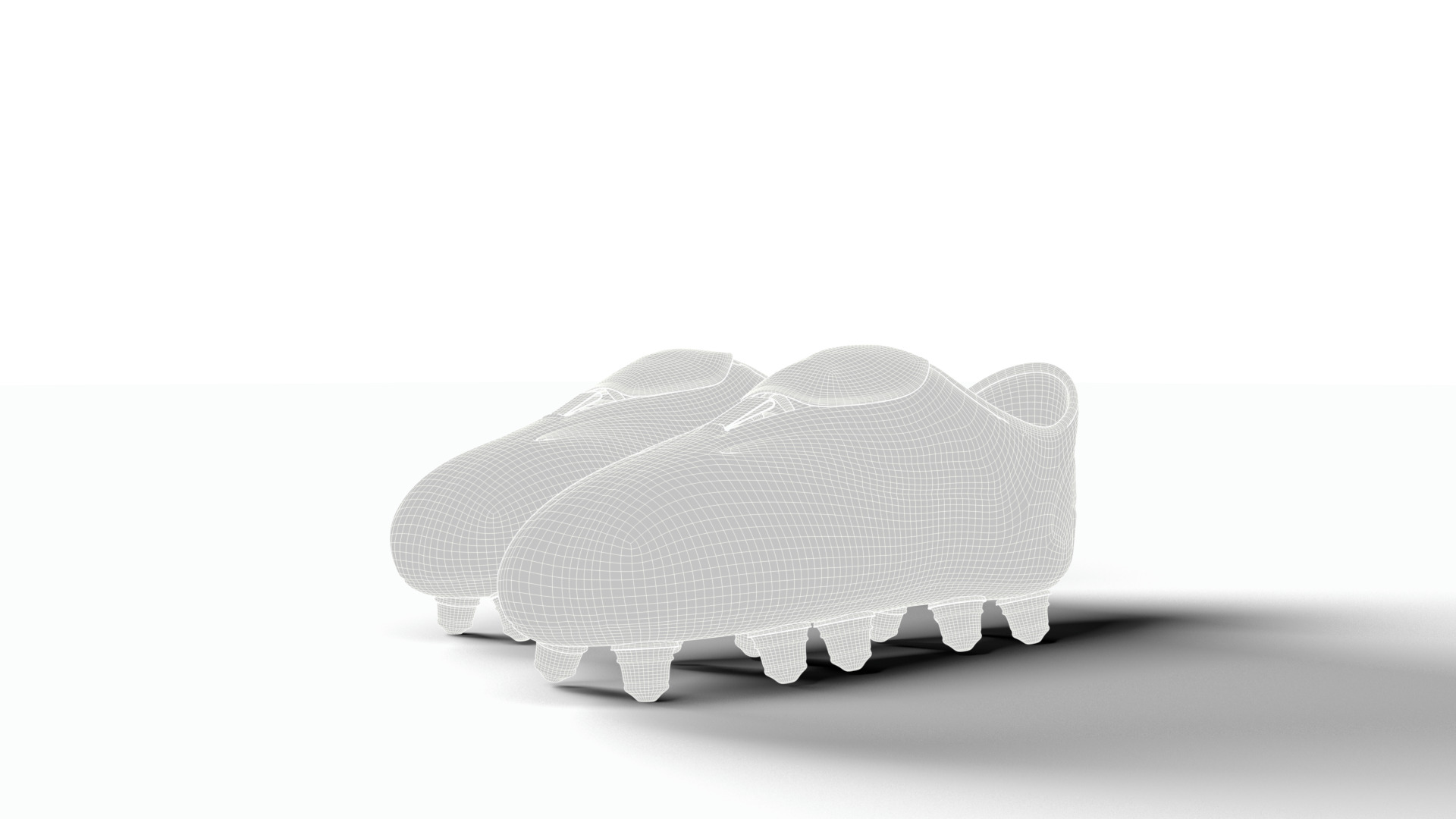 Running field shoes Low-poly 3D model_7