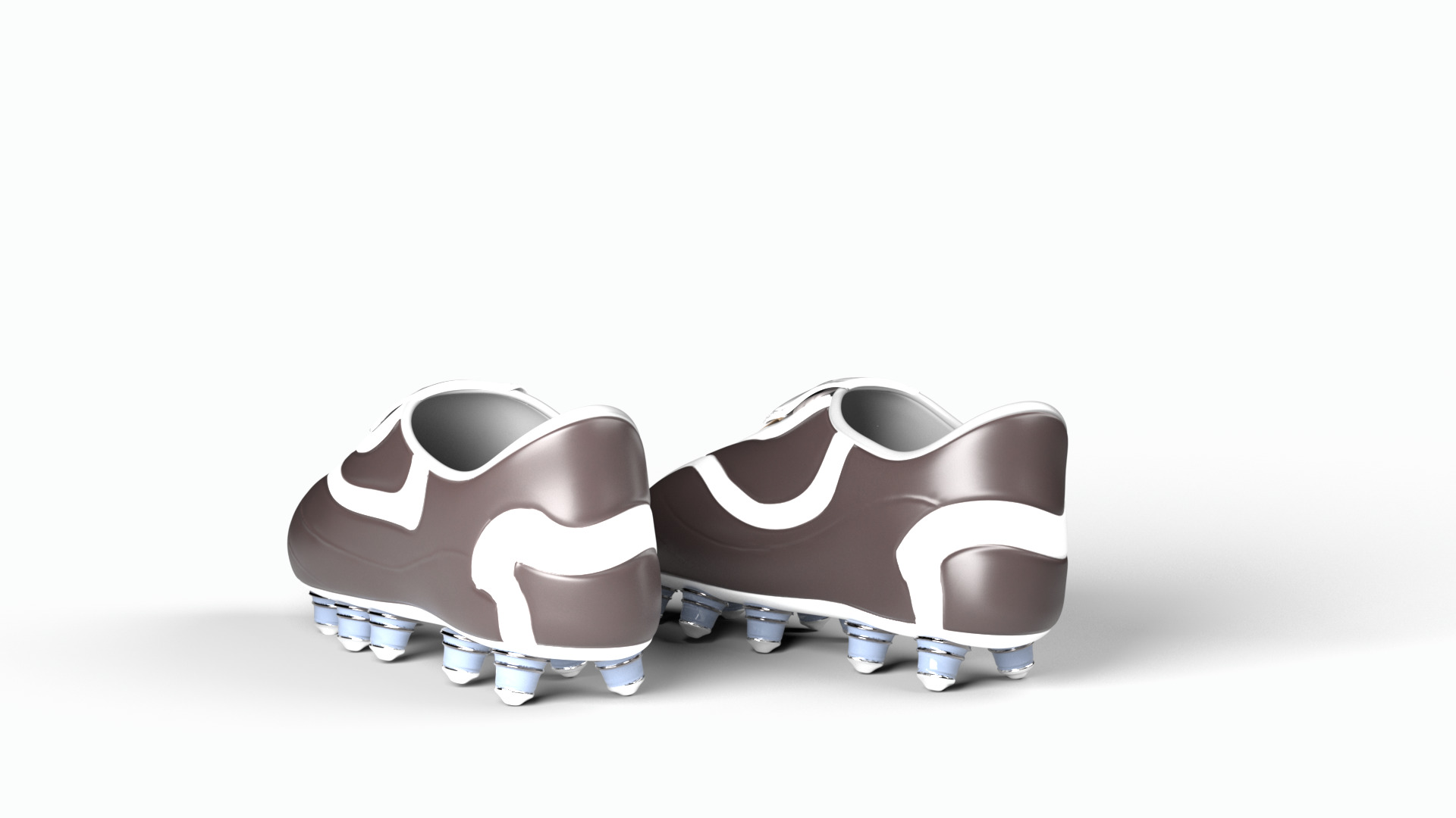 Running field shoes Low-poly 3D model_6