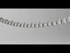 Tennis Necklace 0l03ct Half Diamond 3D print model_1