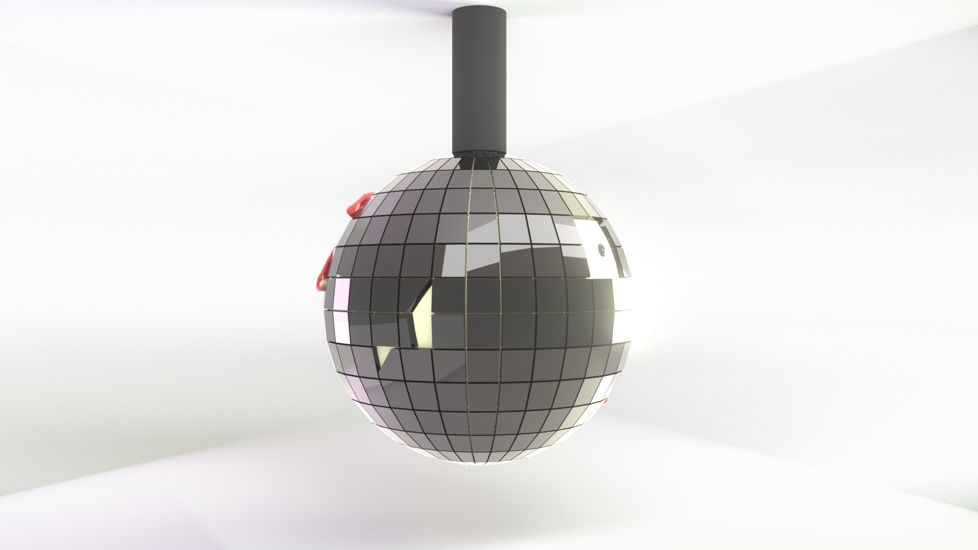 Horror disco ball Low-poly 3D model_8