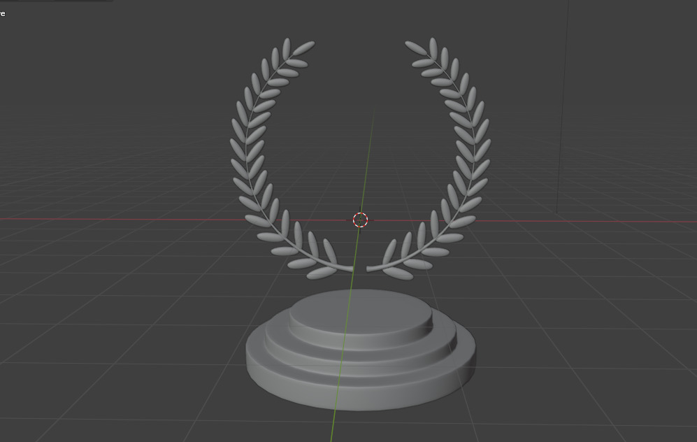 Winners podium laurel wreath 3D model_14