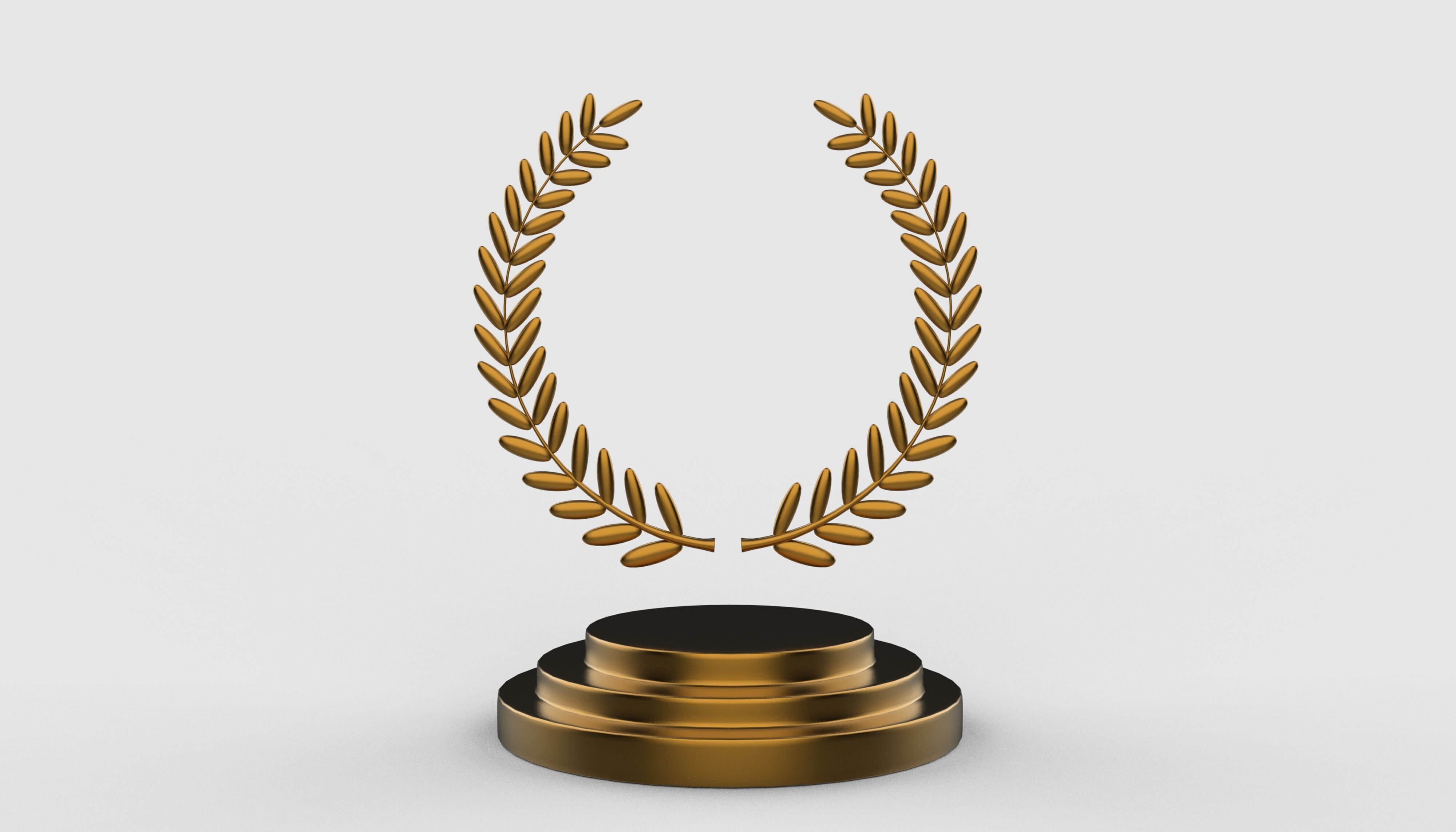Winners podium laurel wreath 3D model_11