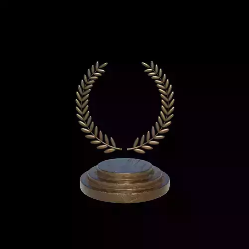 Winners podium laurel wreath  3D model