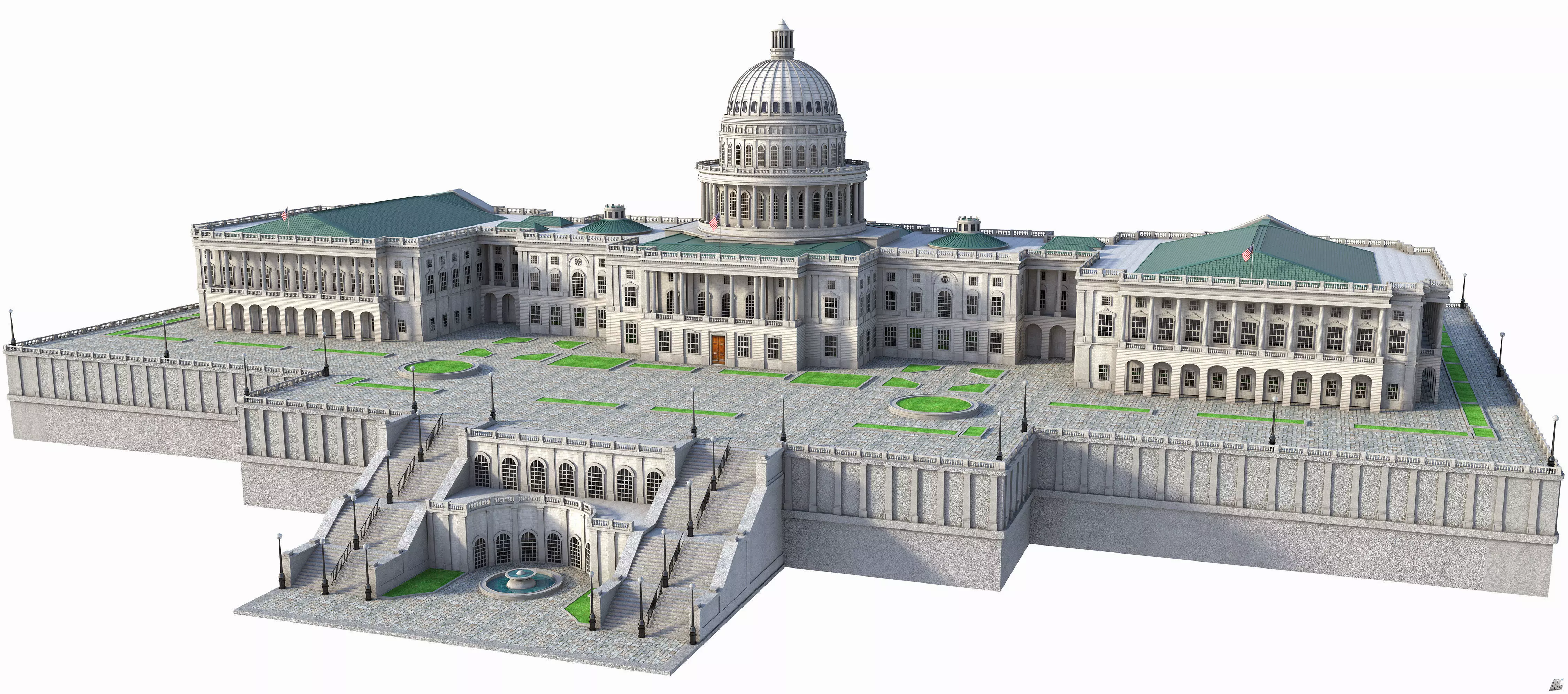 United States Capitol 3D model