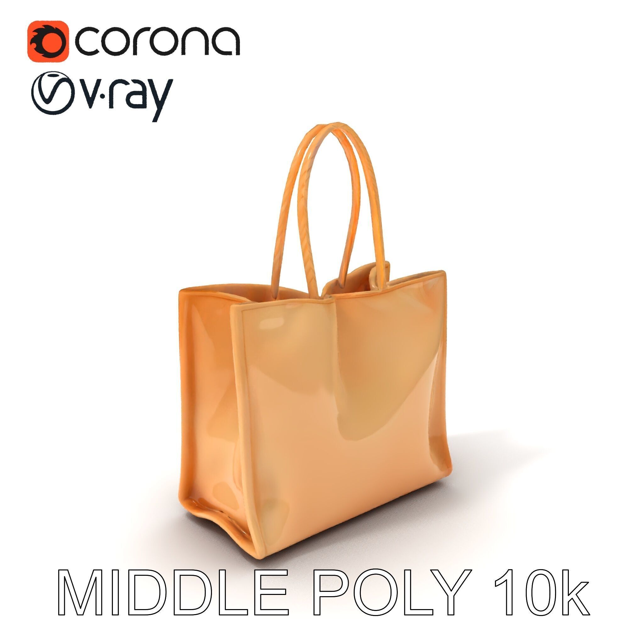 HighQuality Tote Bag D Model Pack Low-poly 3D model_14