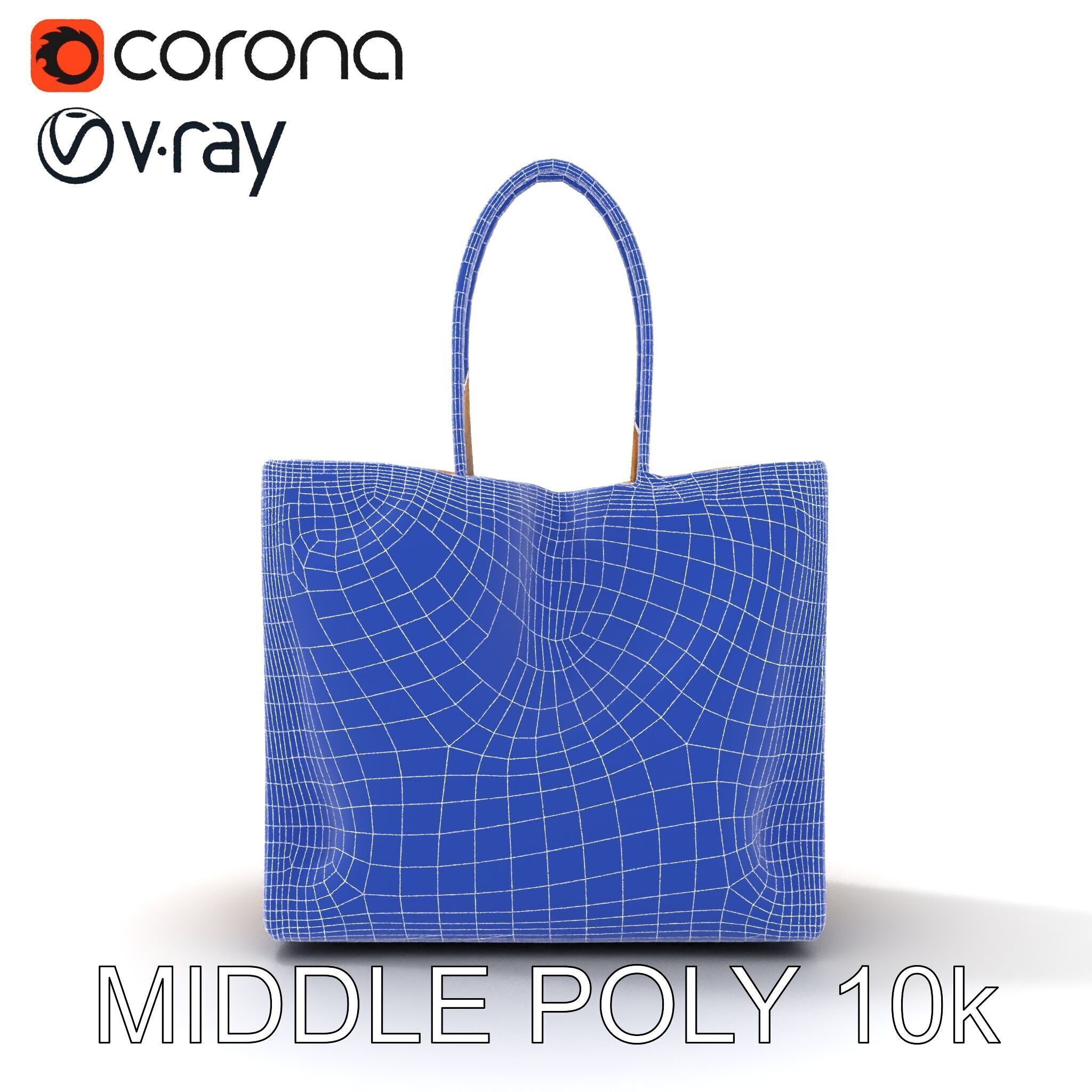 HighQuality Tote Bag D Model Pack Low-poly 3D model_20