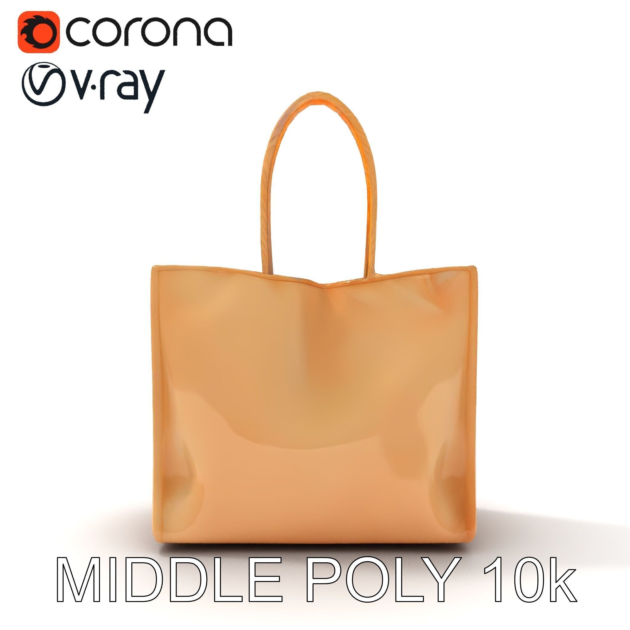 HighQuality Tote Bag D Model Pack Low-poly 3D model_32