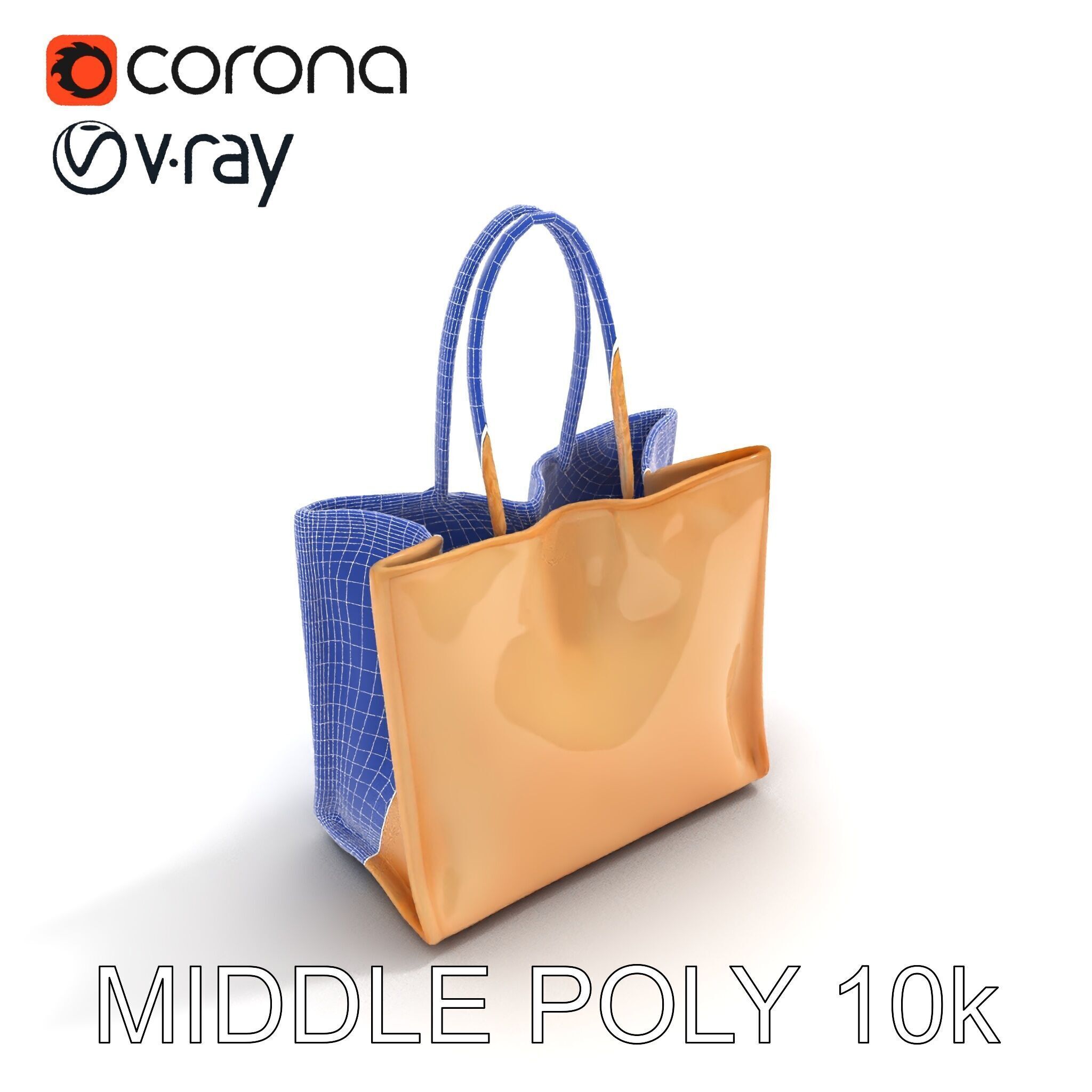 HighQuality Tote Bag D Model Pack Low-poly 3D model_18