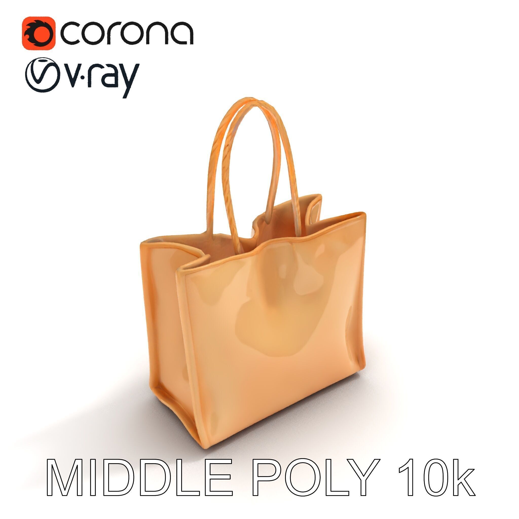 HighQuality Tote Bag D Model Pack Low-poly 3D model_23