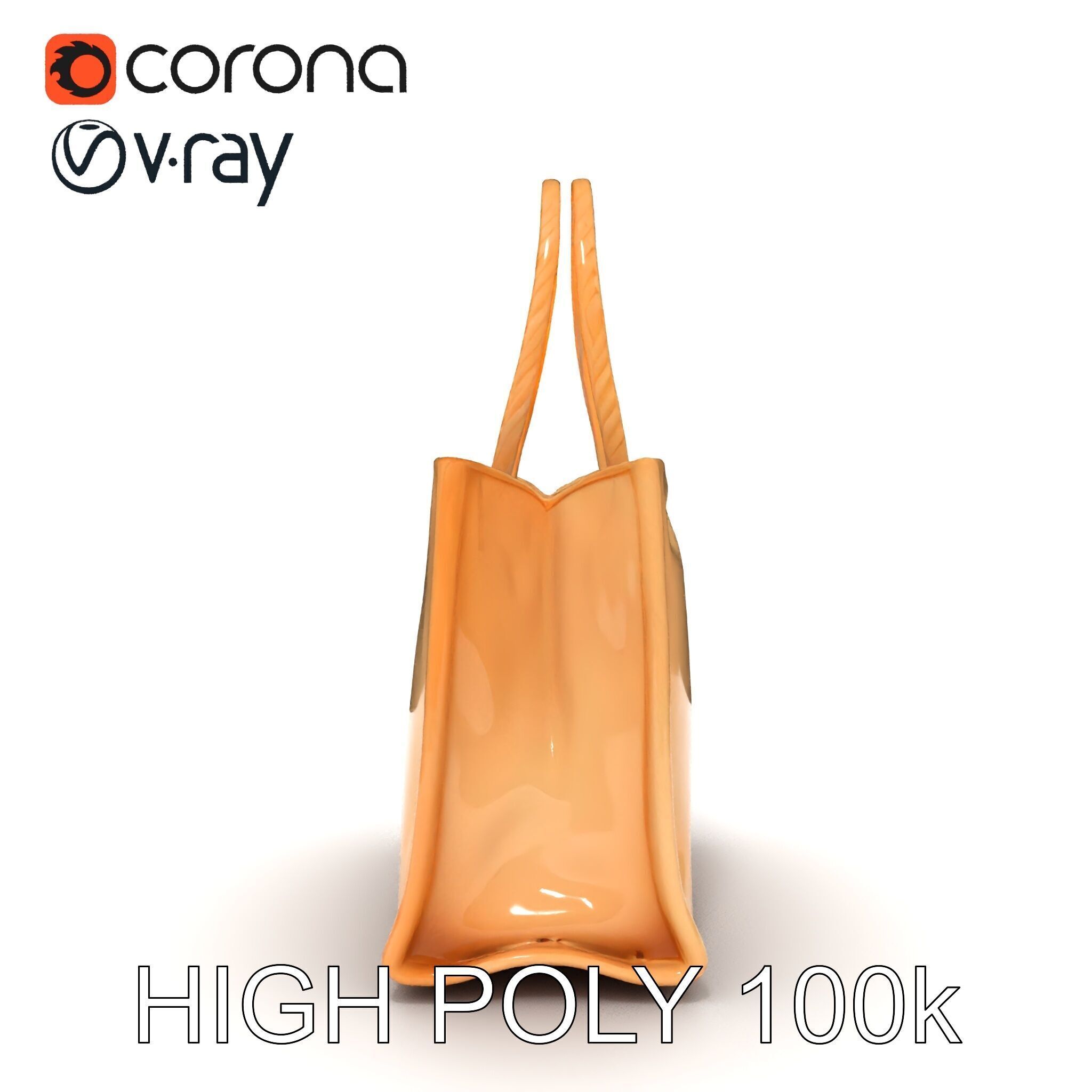HighQuality Tote Bag D Model Pack Low-poly 3D model_28