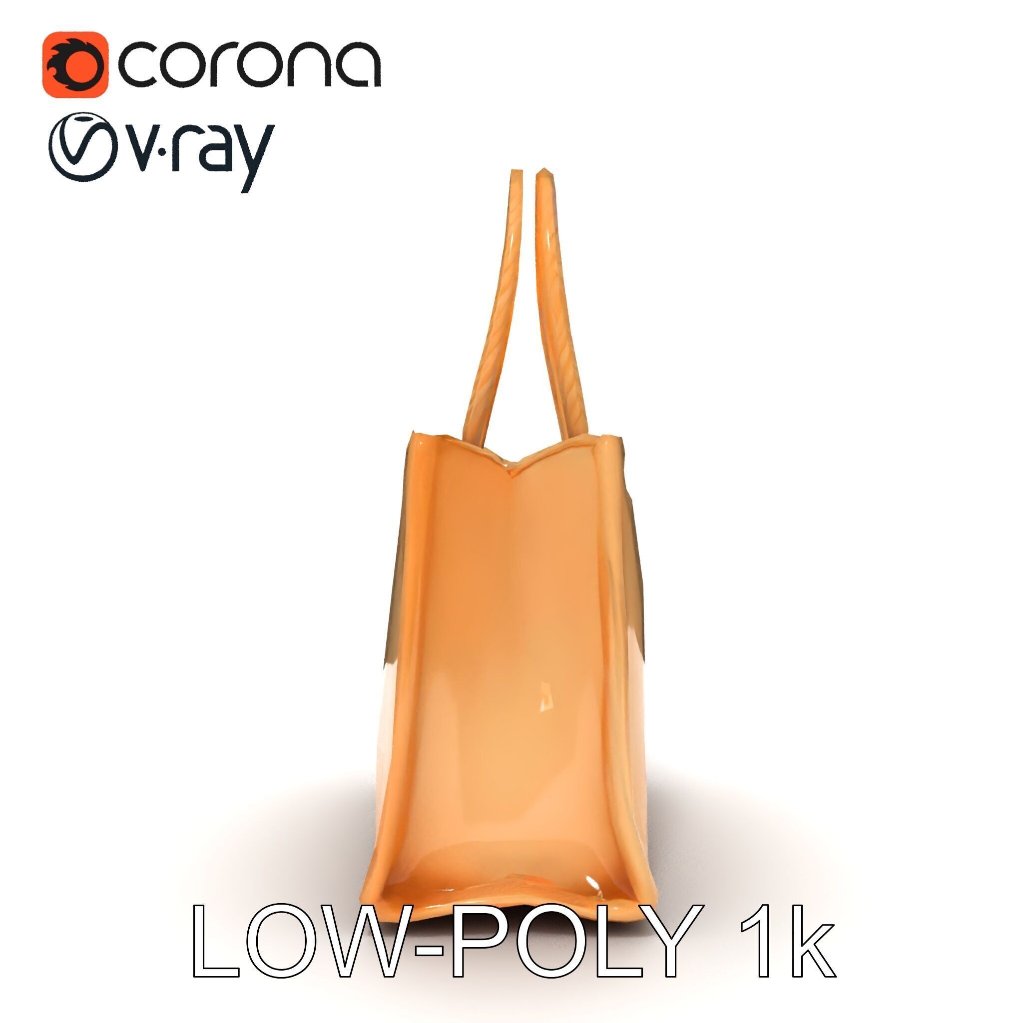 HighQuality Tote Bag D Model Pack Low-poly 3D model_24