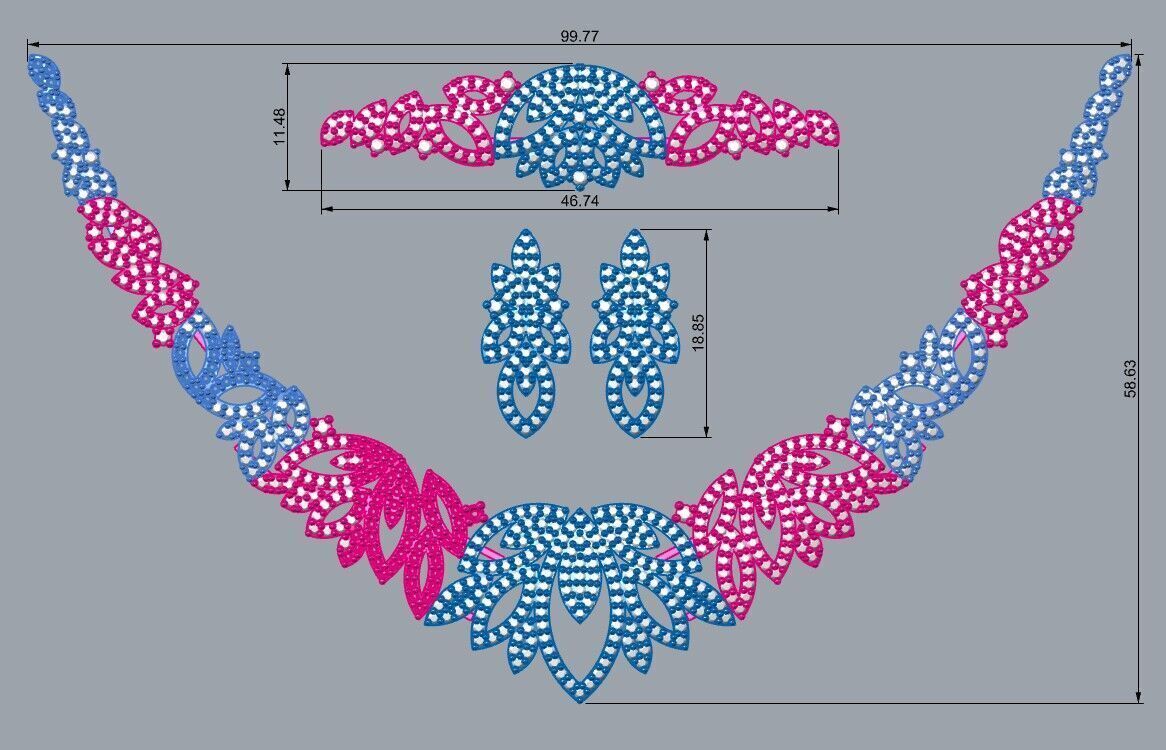 Jewelry Set 3D print model_2