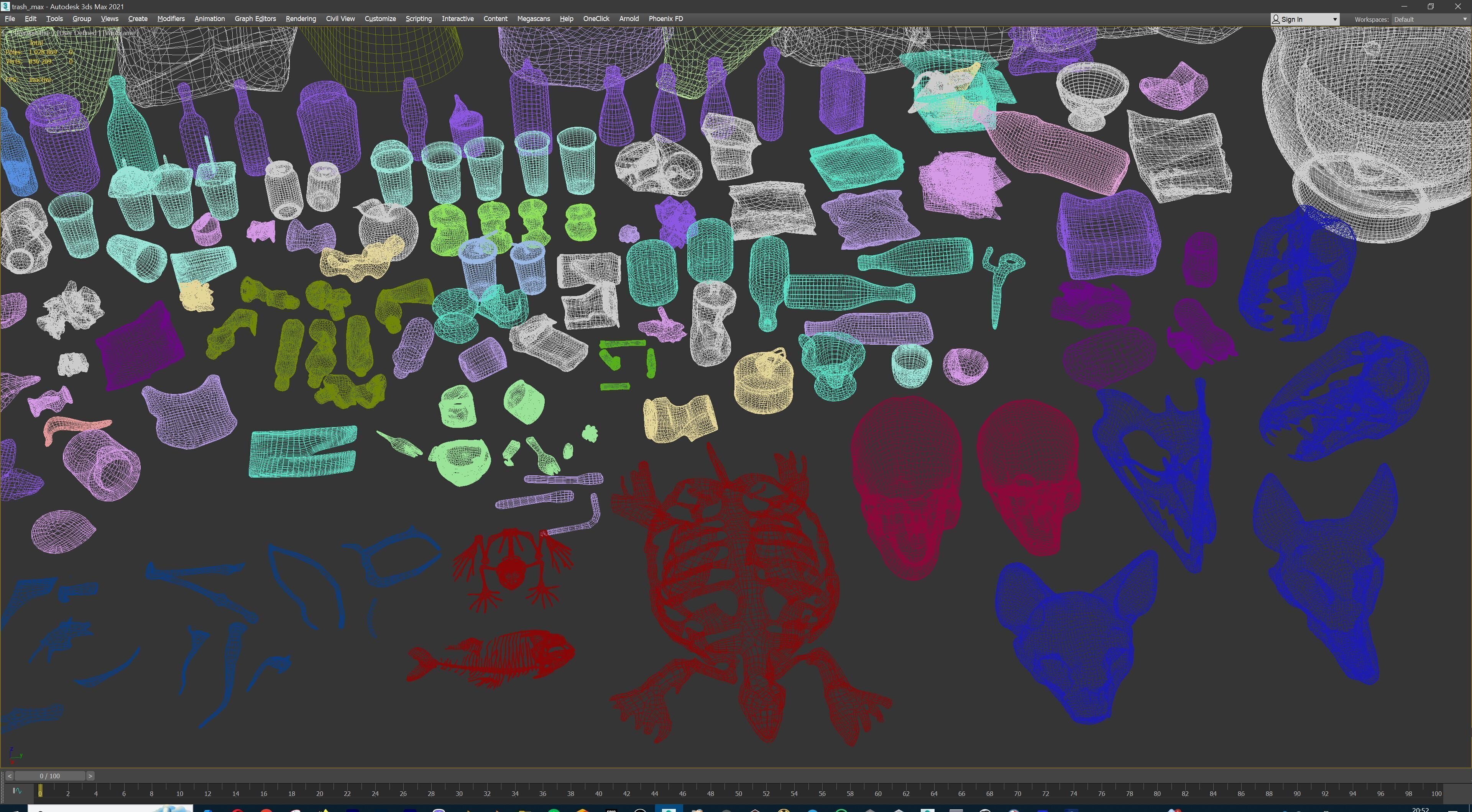 Game Ready Stylized Urban Trash  Waste Pack - 230 assets Low-poly 3D model_43