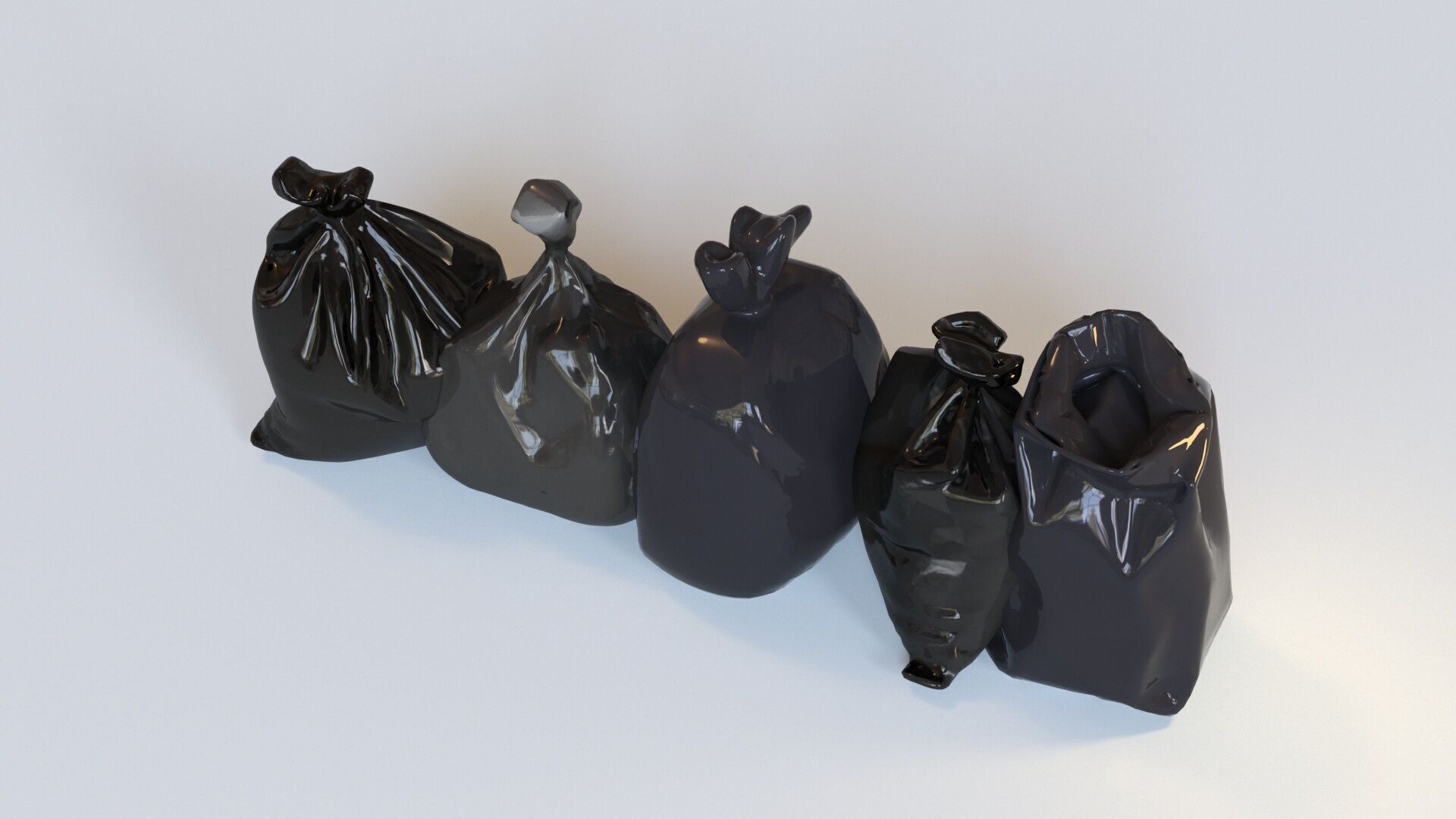 Game Ready Stylized Urban Trash  Waste Pack - 230 assets Low-poly 3D model_7