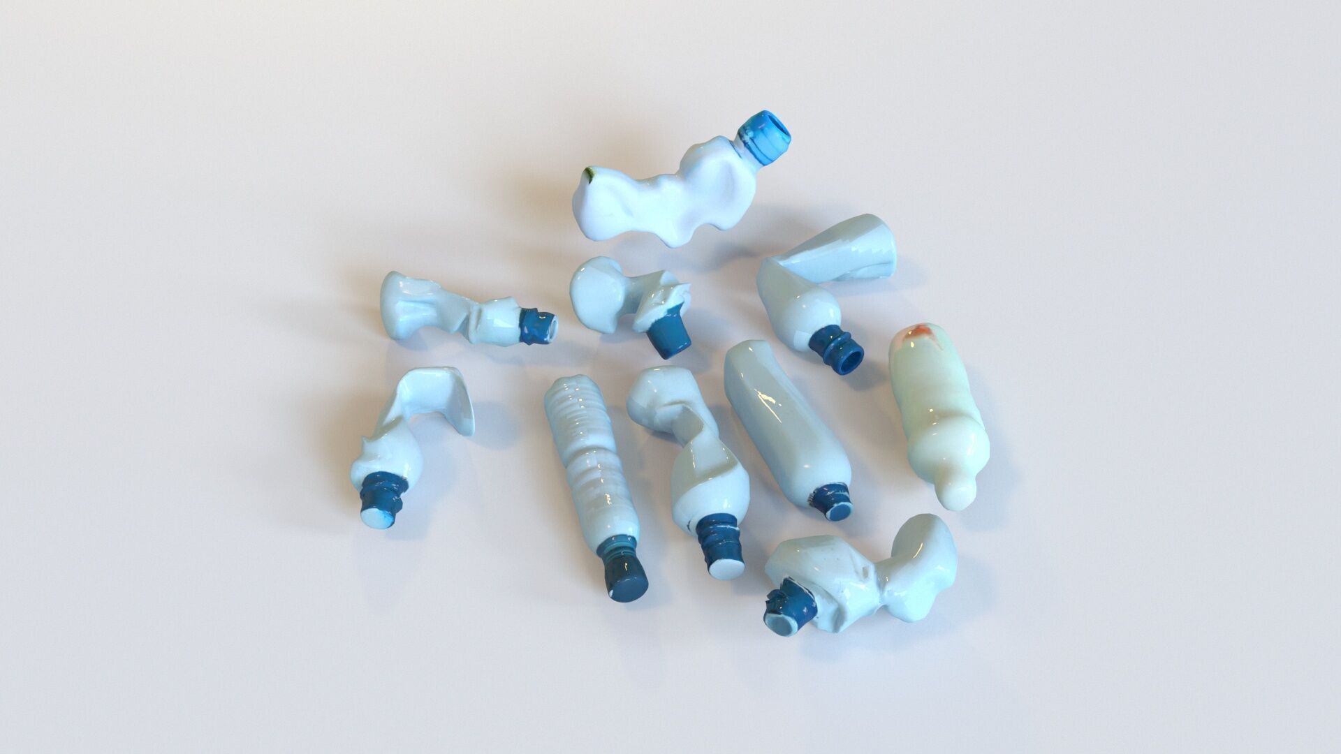 Game Ready Stylized Urban Trash  Waste Pack - 230 assets Low-poly 3D model_14