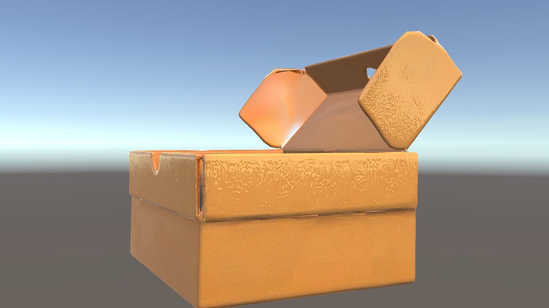 Cardboard Shoe Box Model Pack Low-poly 3D model_6