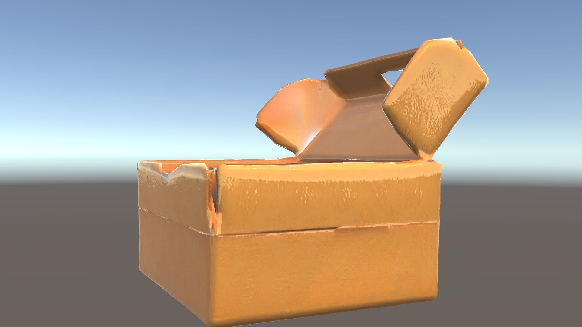 Cardboard Shoe Box Model Pack Low-poly 3D model_18