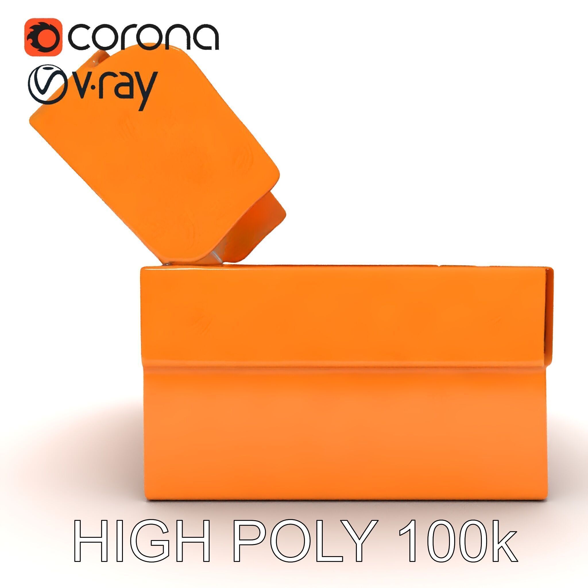 Cardboard Shoe Box Model Pack Low-poly 3D model_24