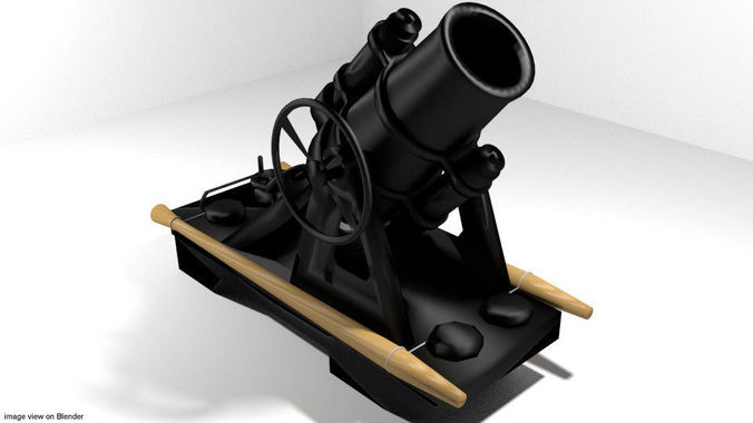 Mortar - Type Minenwerfer 3D model