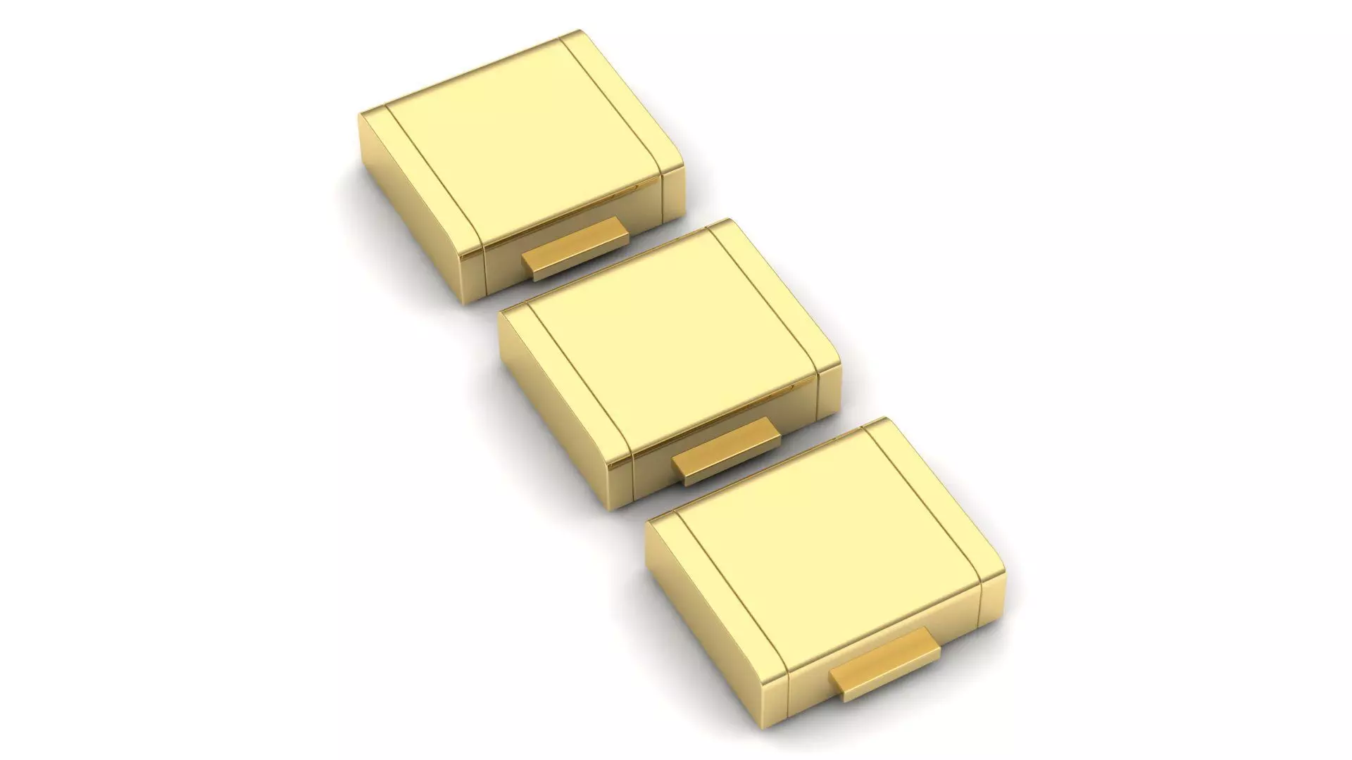 PACK Cuban Locks Clasp 23mm 24mm 25mm 3D print model_0