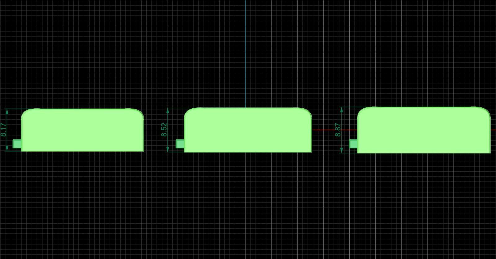 PACK Cuban Locks Clasp 23mm 24mm 25mm 3D print model_3