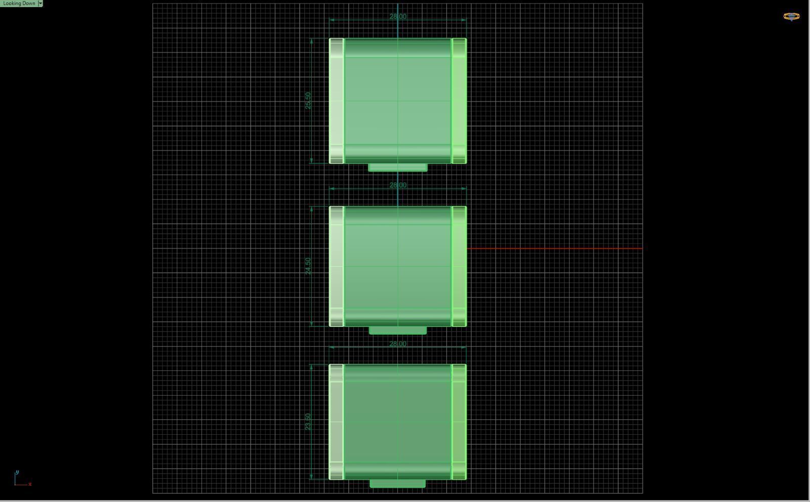 PACK Cuban Locks Clasp 23mm 24mm 25mm 3D print model_2
