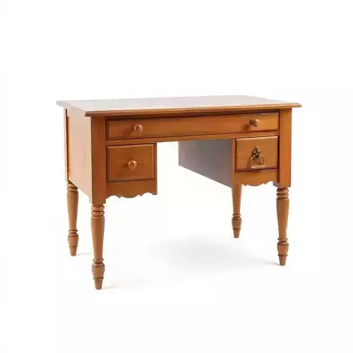 Classic Wooden Desk D Model Pack