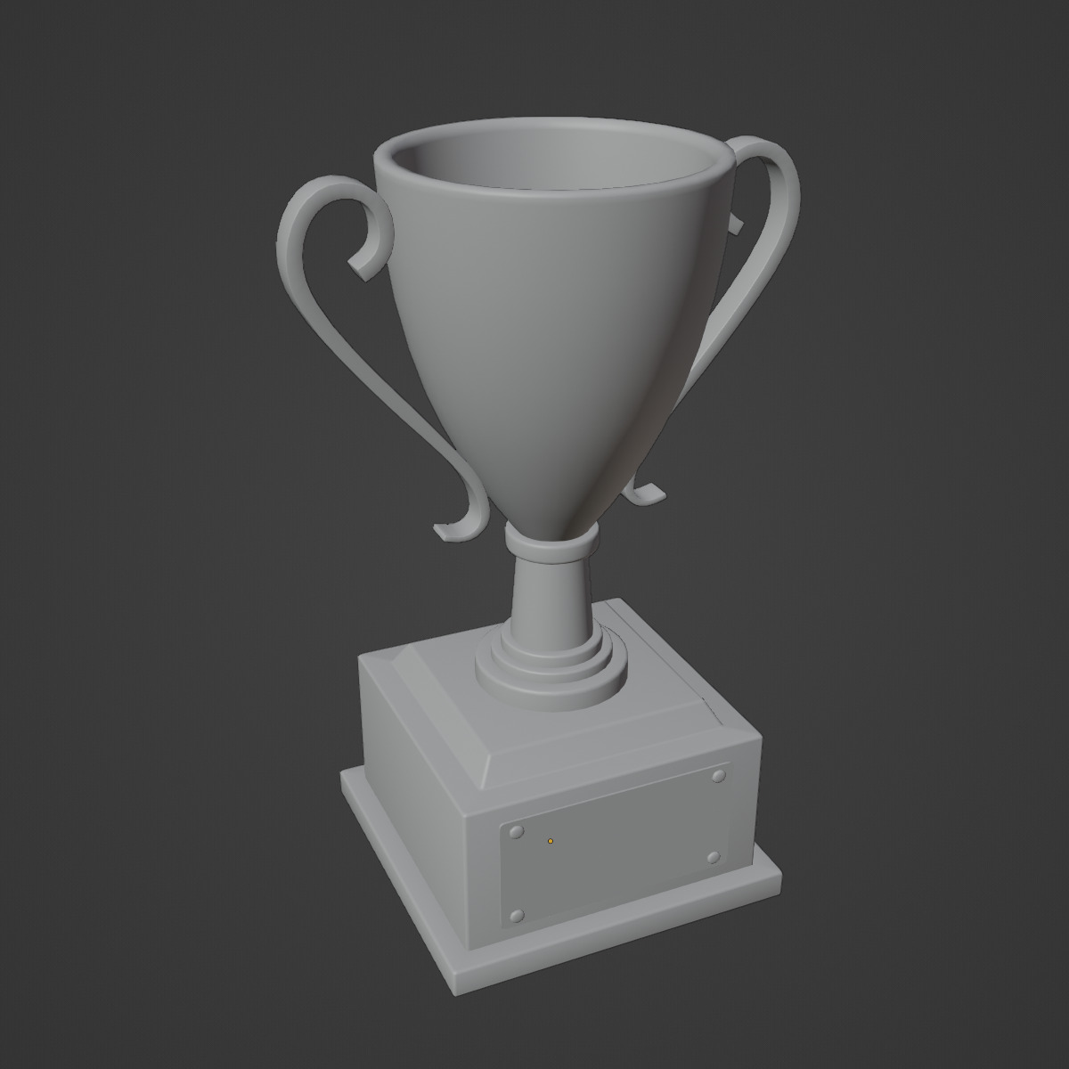 Trophy Cup 02 Low-poly 3D model_9