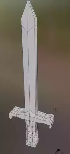 wood practise sword