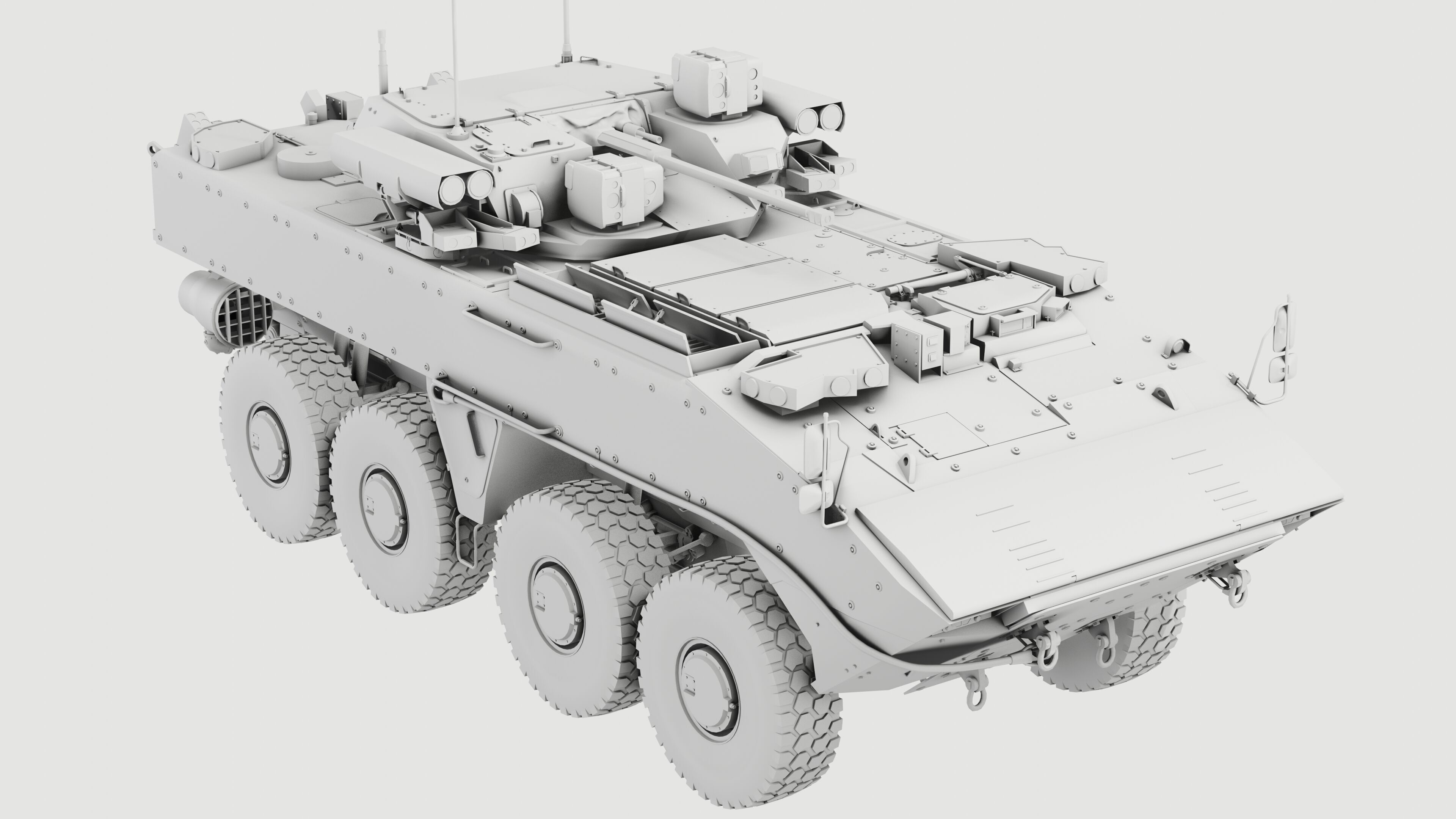 K17 Boomerang Epoch Russian Army APC Game Model 160K Low-poly 3D model_18