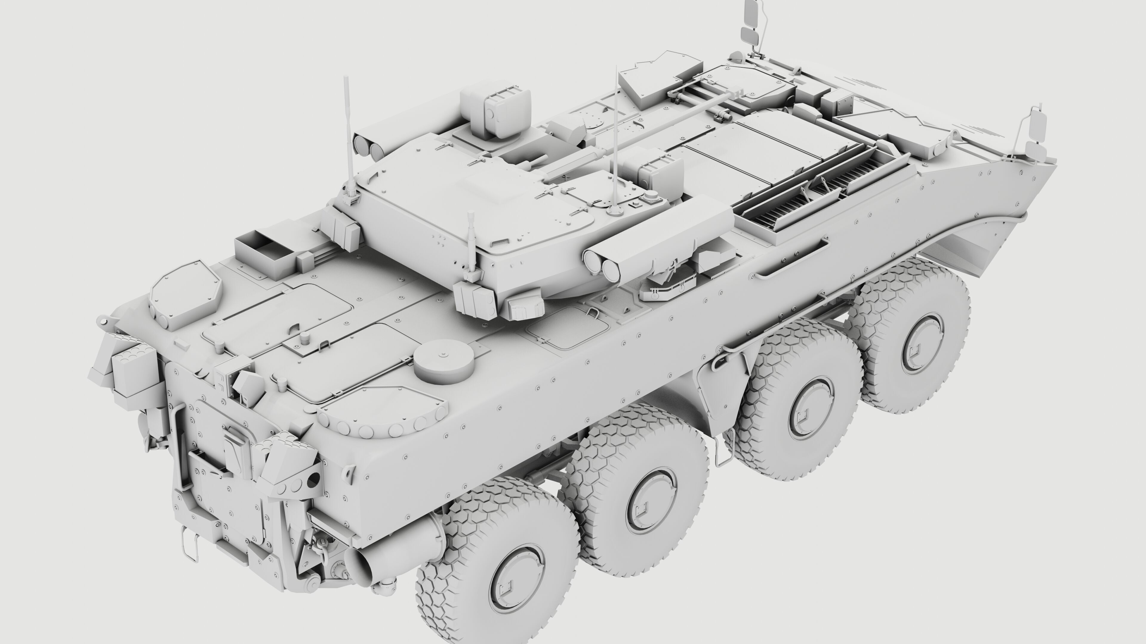 K17 Boomerang Epoch Russian Army APC Game Model 160K Low-poly 3D model_16