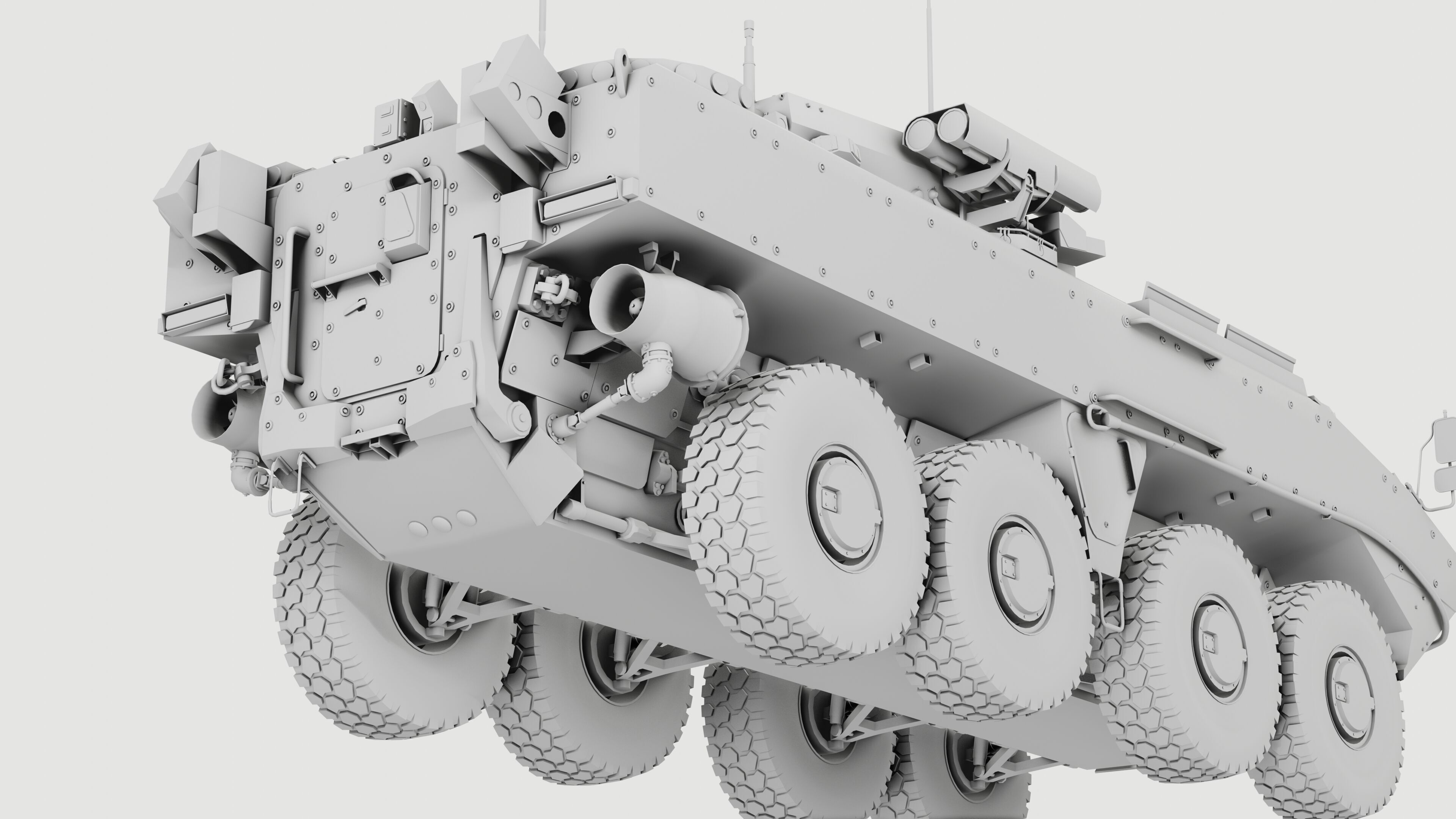 K17 Boomerang Epoch Russian Army APC Game Model 160K Low-poly 3D model_15