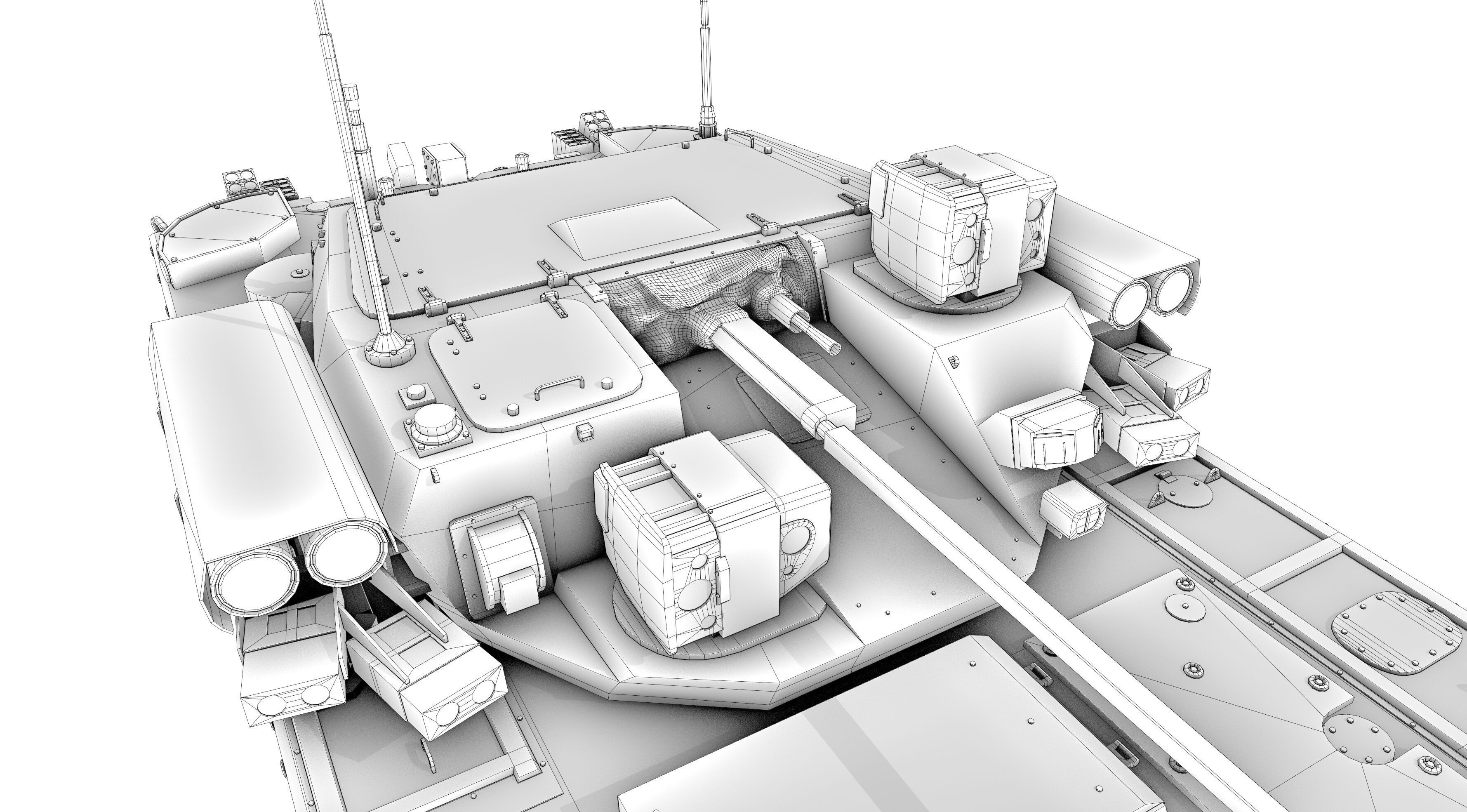 K17 Boomerang Epoch Russian Army APC Game Model 160K Low-poly 3D model_37