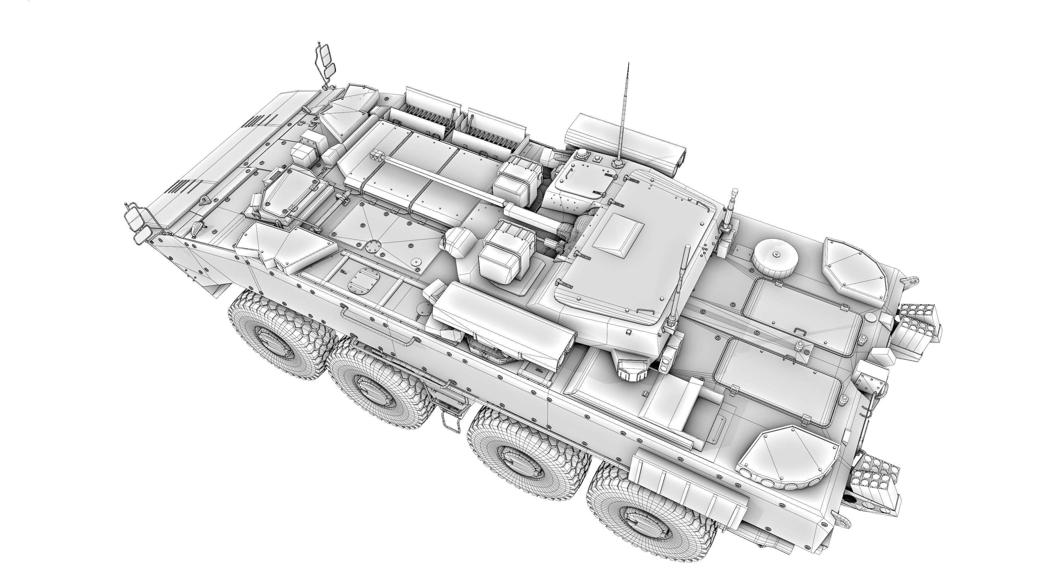K17 Boomerang Epoch Russian Army APC Game Model 160K Low-poly 3D model_34