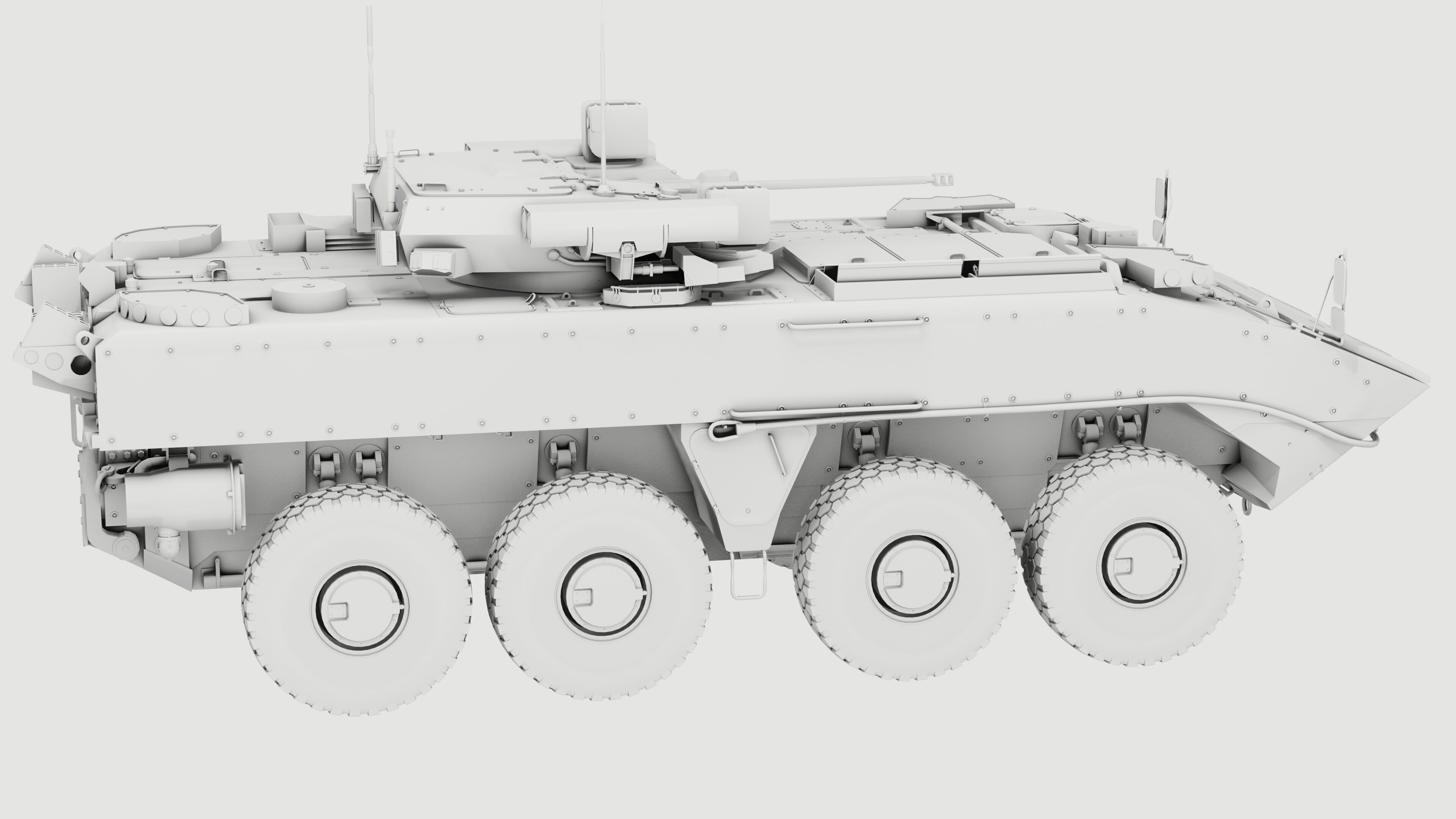 K17 Boomerang Epoch Russian Army APC Game Model 160K Low-poly 3D model_8